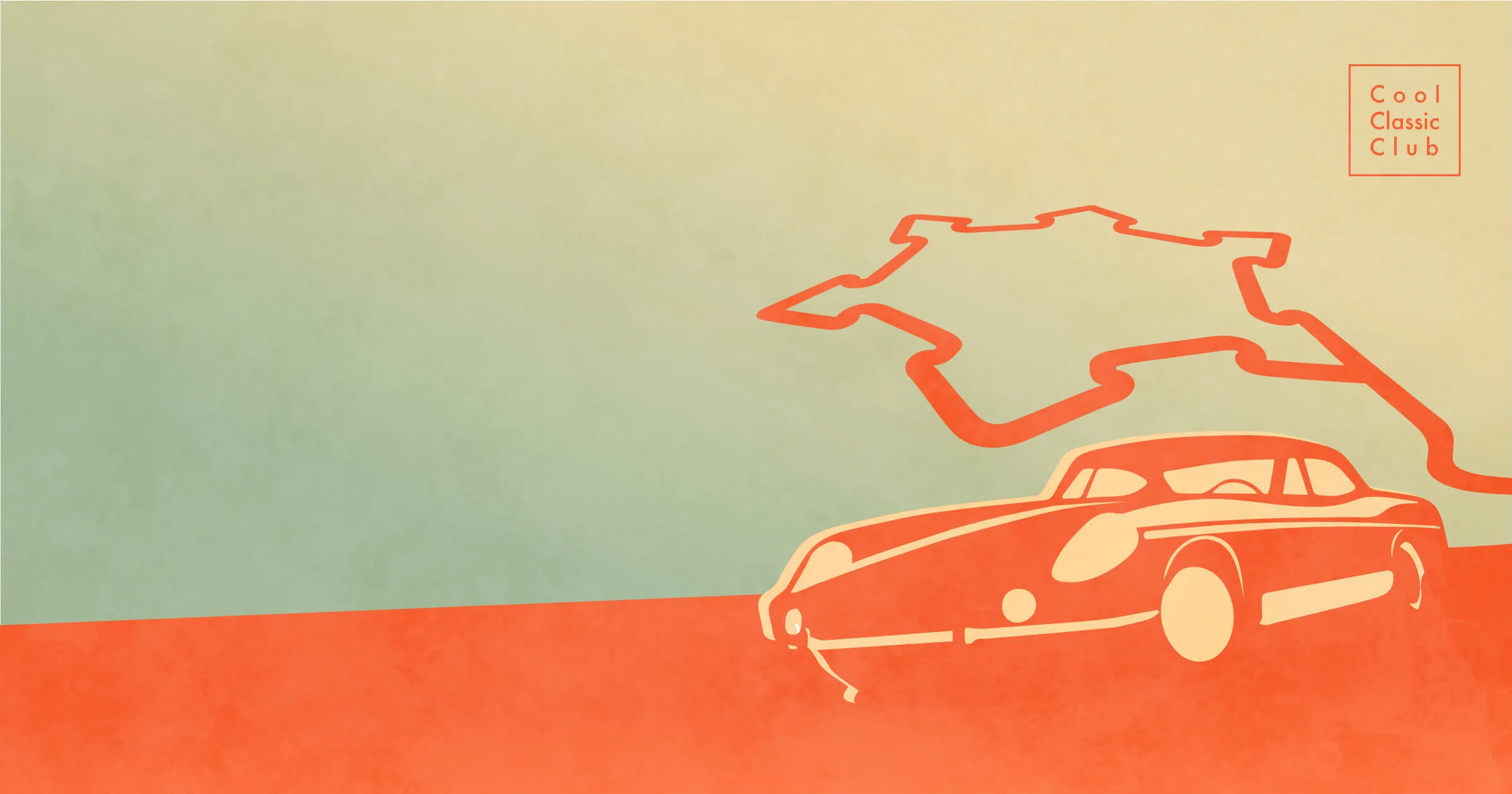 Placeholder flyer van komende rally door Cool Classic Club