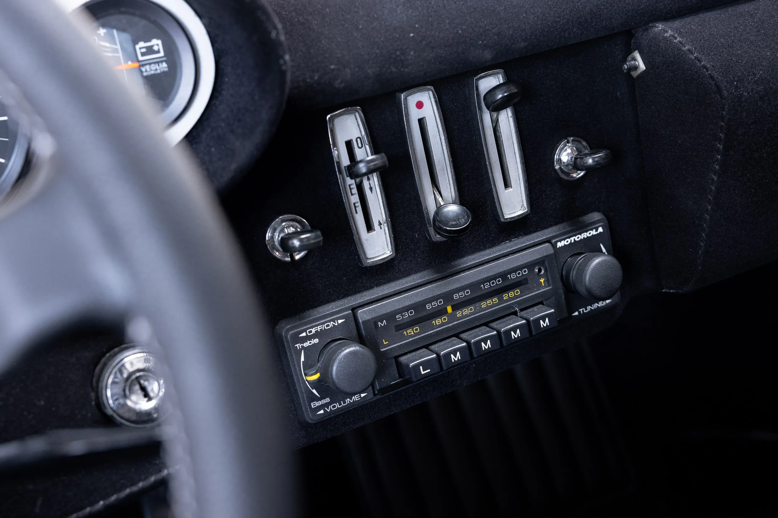 interior details view of Ferrari Dino 246 GT