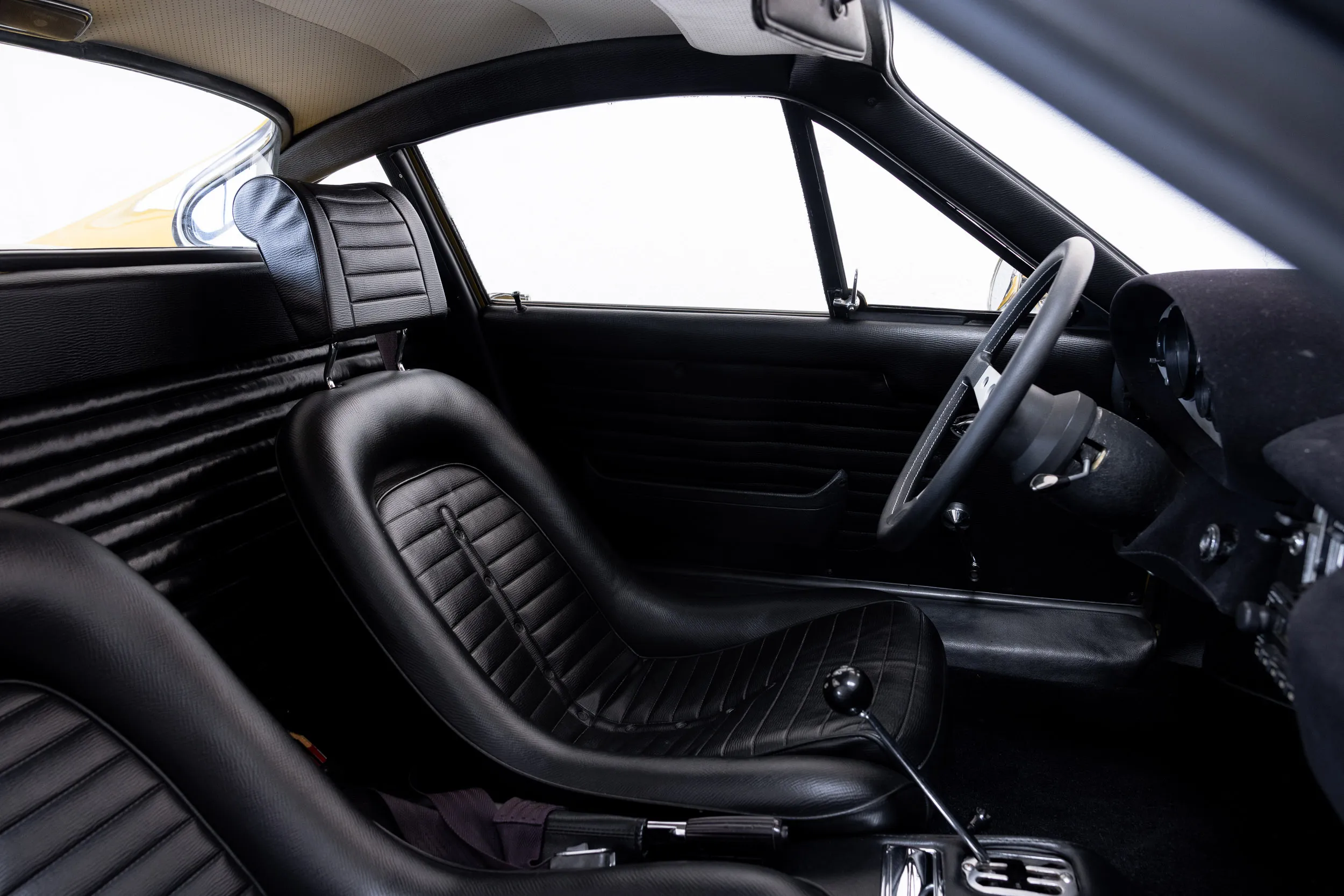 interior details view of Ferrari Dino 246 GT