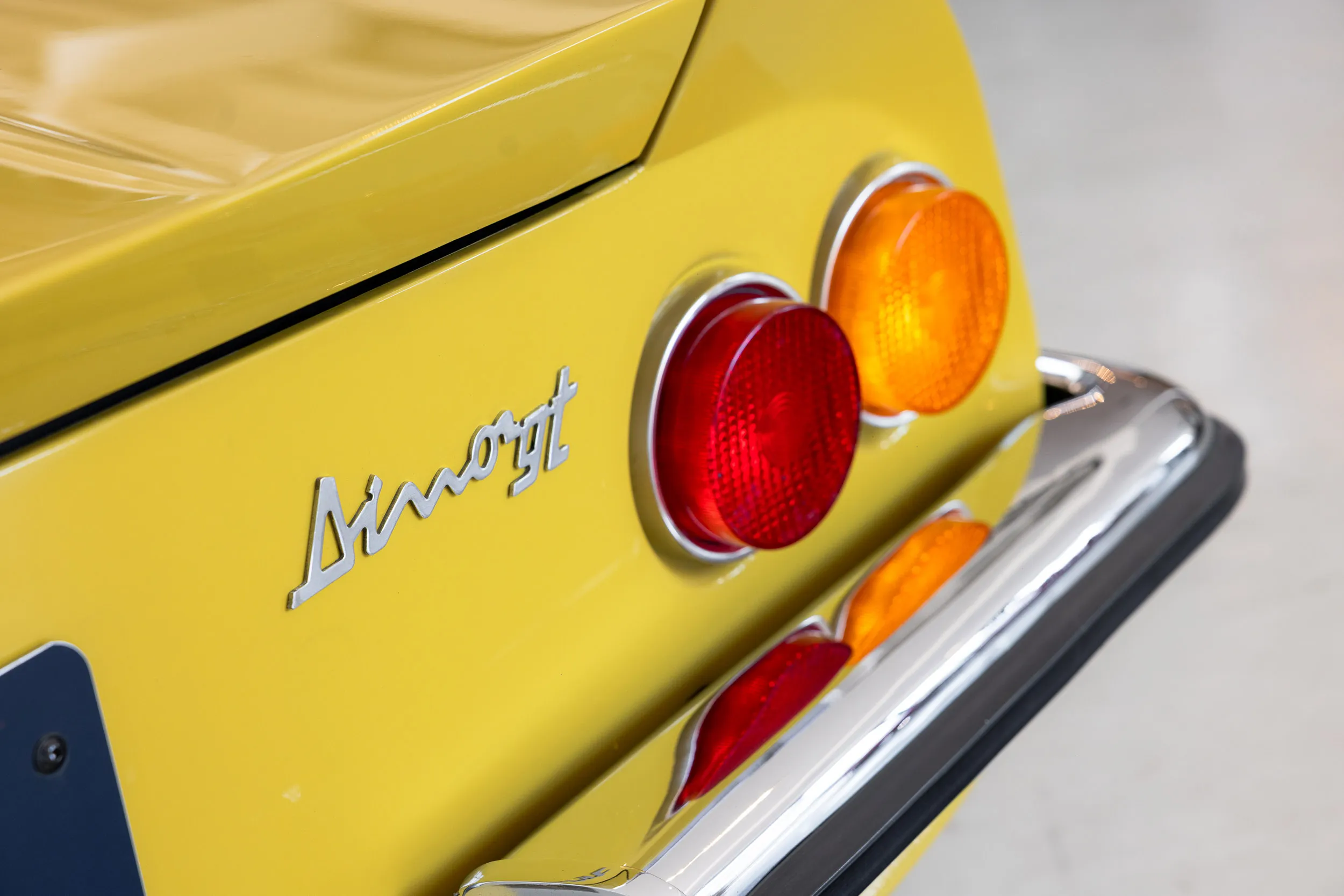 exterieur details view of Ferrari Dino 246 GT