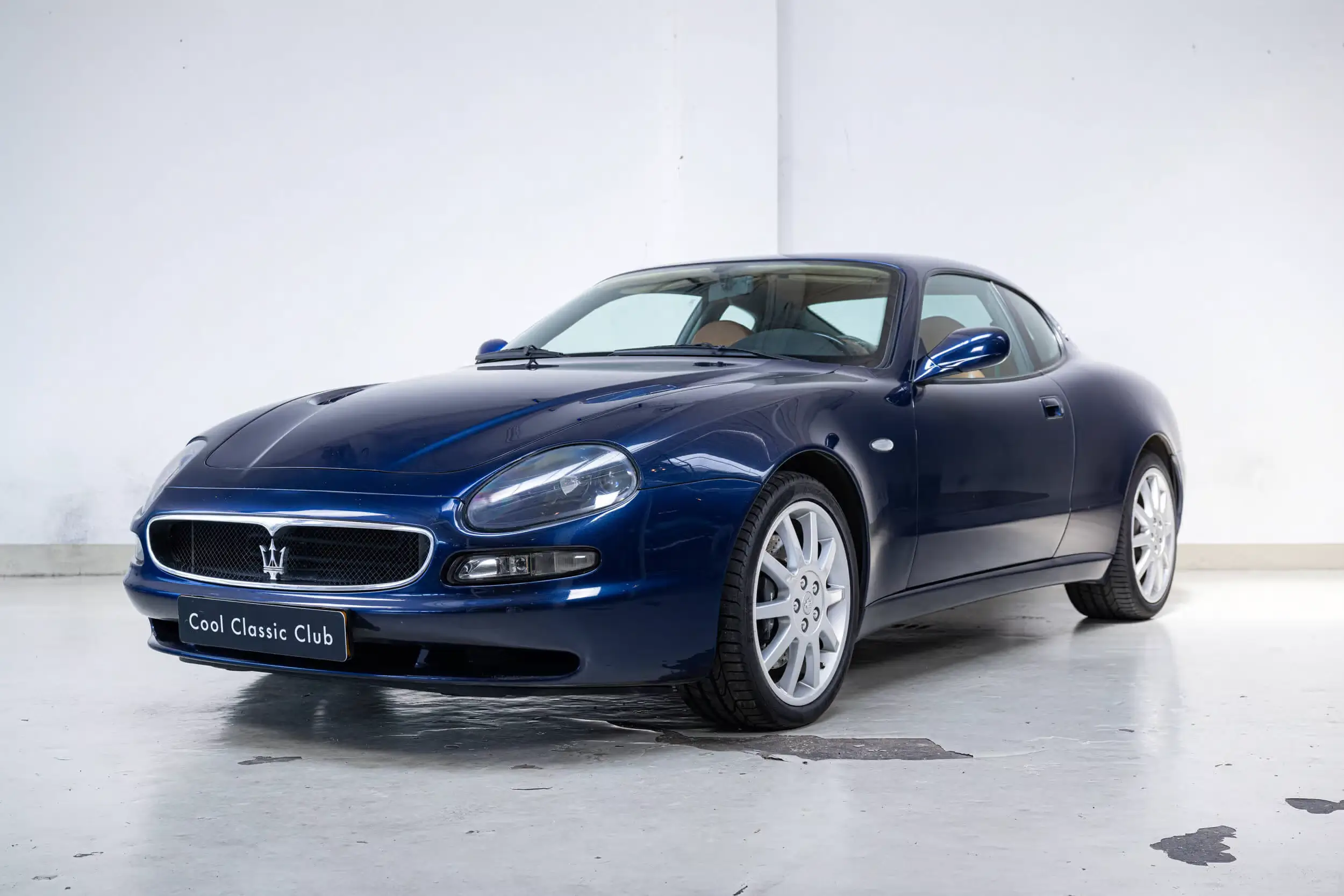 Front oblique view of the 2001  Blue Nettuno  Maserati 3200 GT