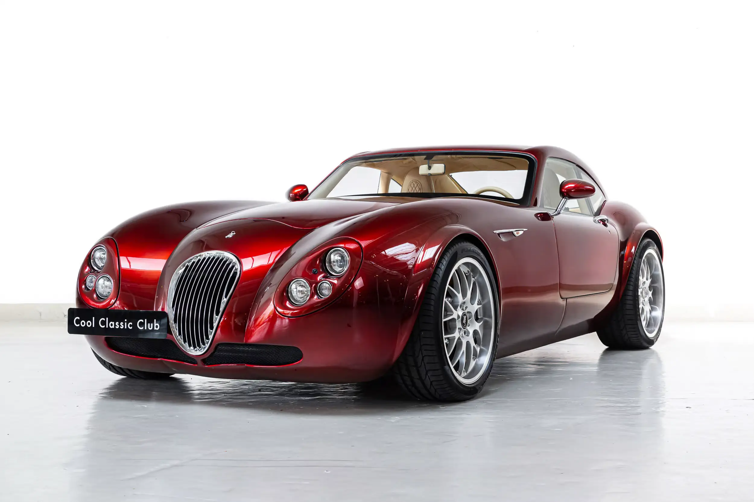 Front oblique view of the 2007 Red Rocket Wiesmann GT MF4