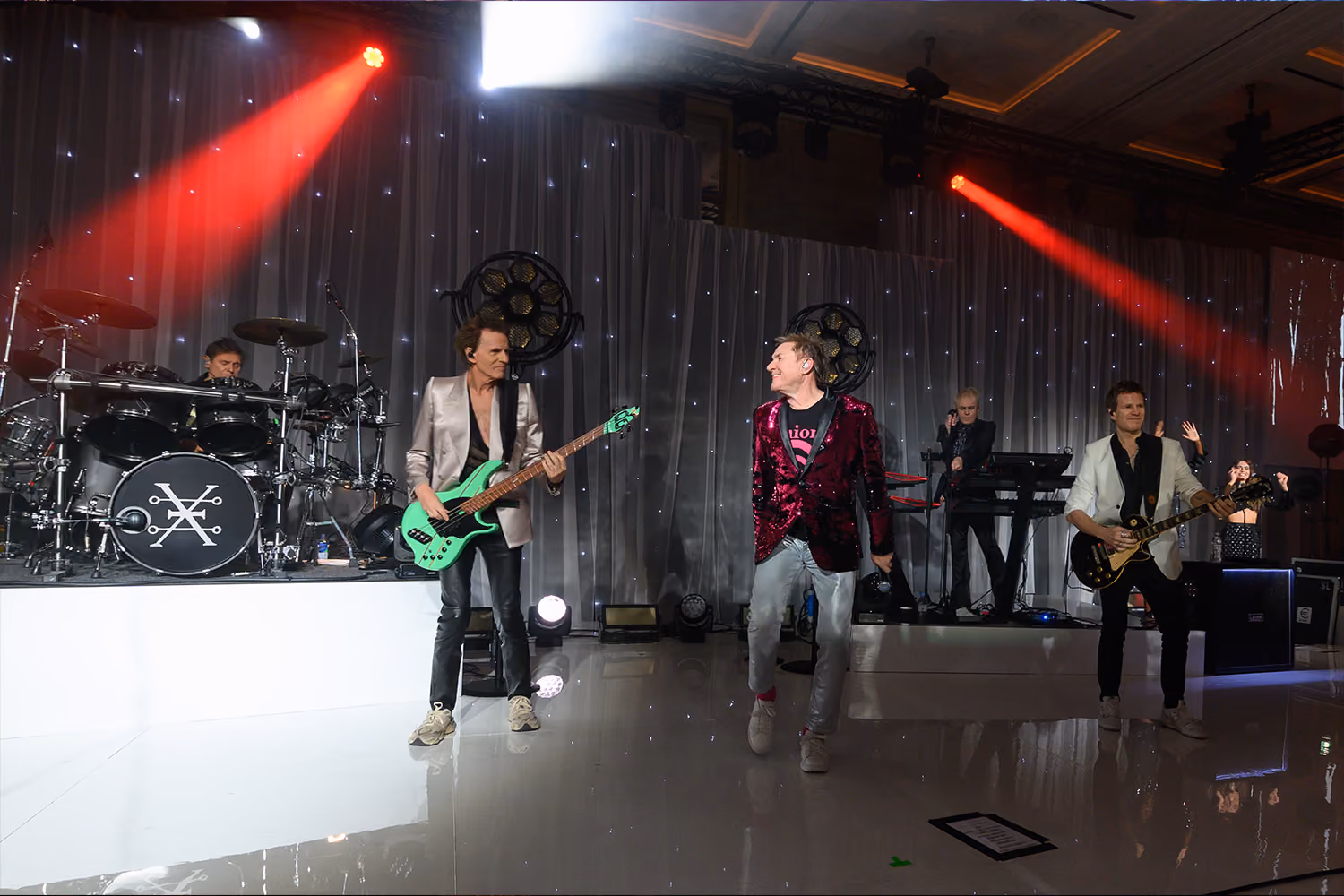 Duran Duran on a large stage at GOSH