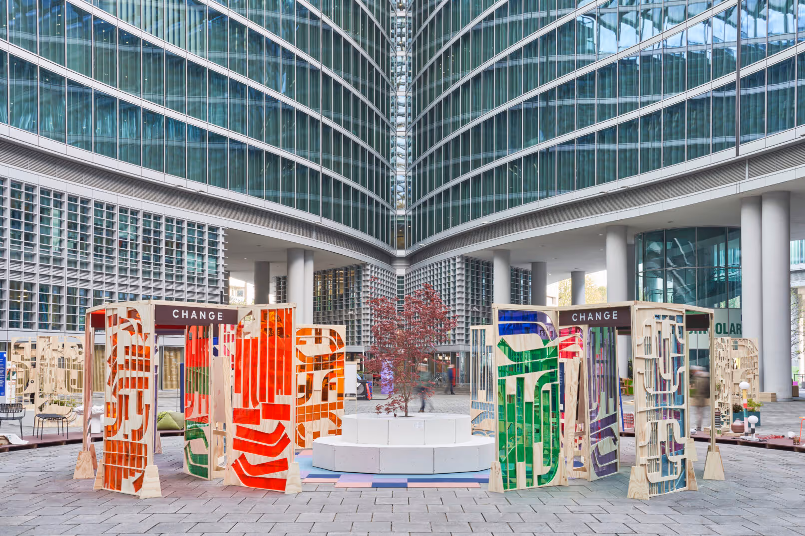 Circolare kamerscherm met plexiglas