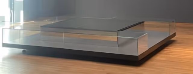 Spiegels, waarvan 2 op populieren achterplaat