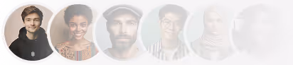 A faded list of user avatars