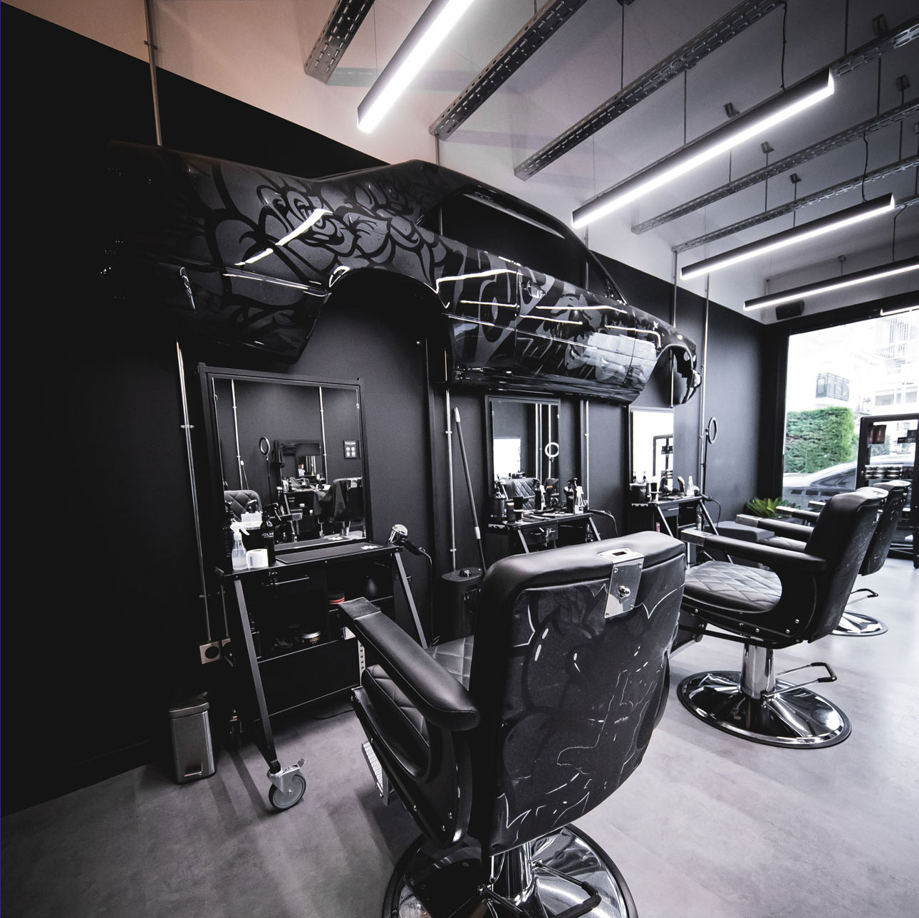 Interior of a hair salon