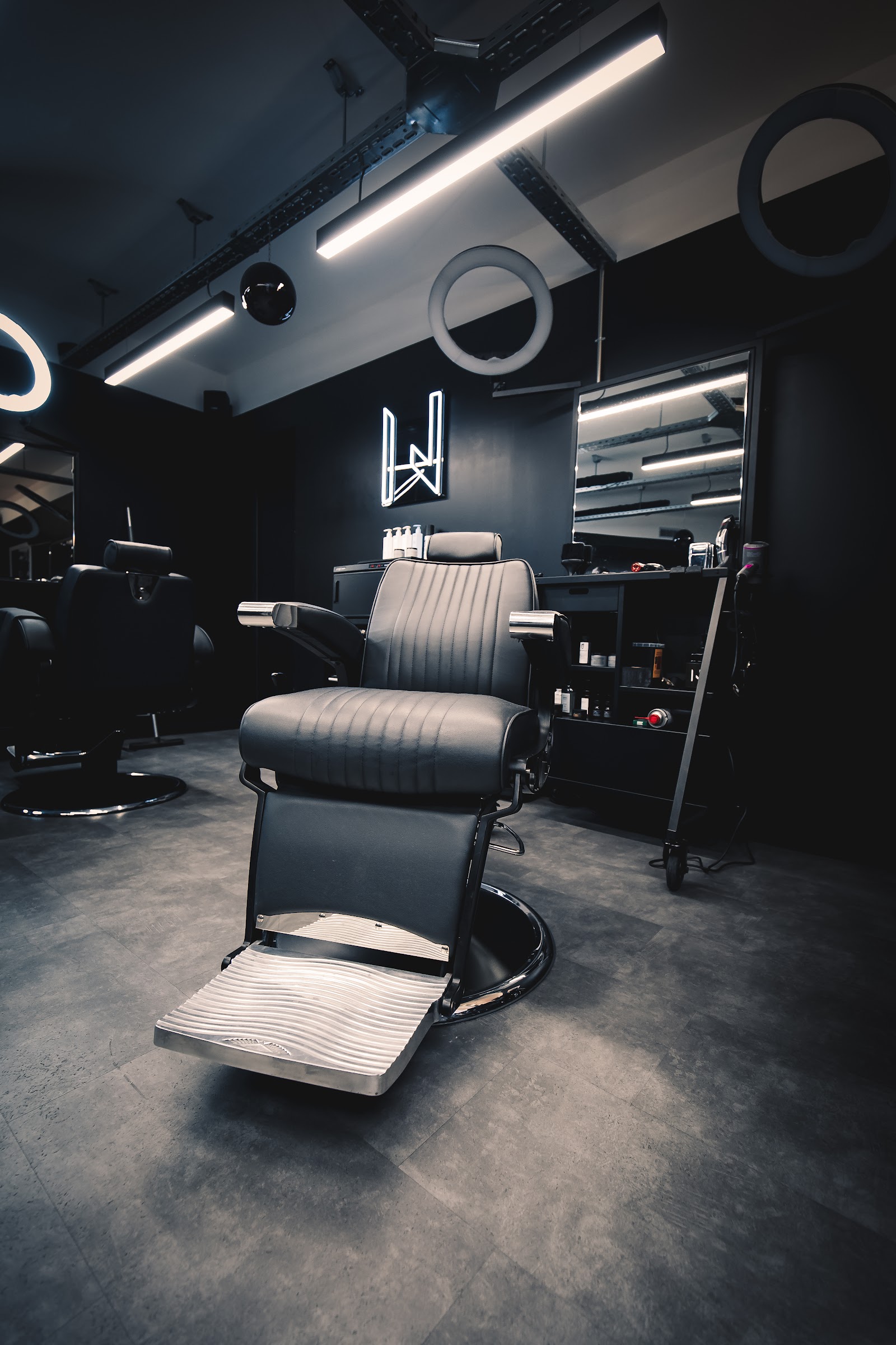 Interior of a hair salon