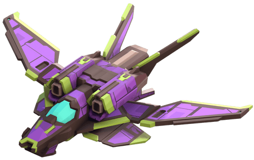 purple spaceship