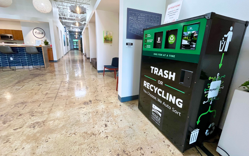 Smarter waste sorting at Raleigh Founded: MyMatR uses AI to reduce contamination and track sustainability impact.