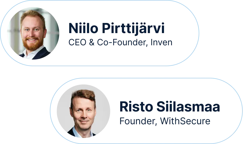 Headshots of the webinar speakers