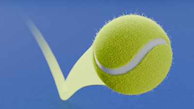 A 3D tennis ball