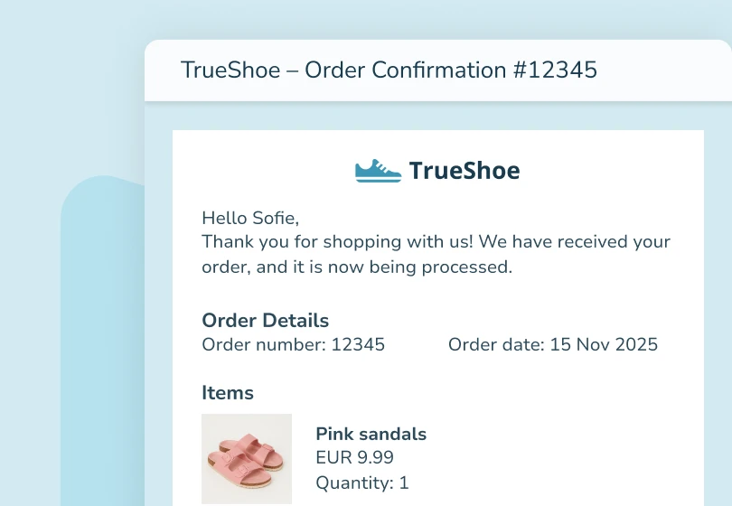 RCS-kampanjemelding på mobil med EcoLeaf hudpleieprodukter og rabattilbud.