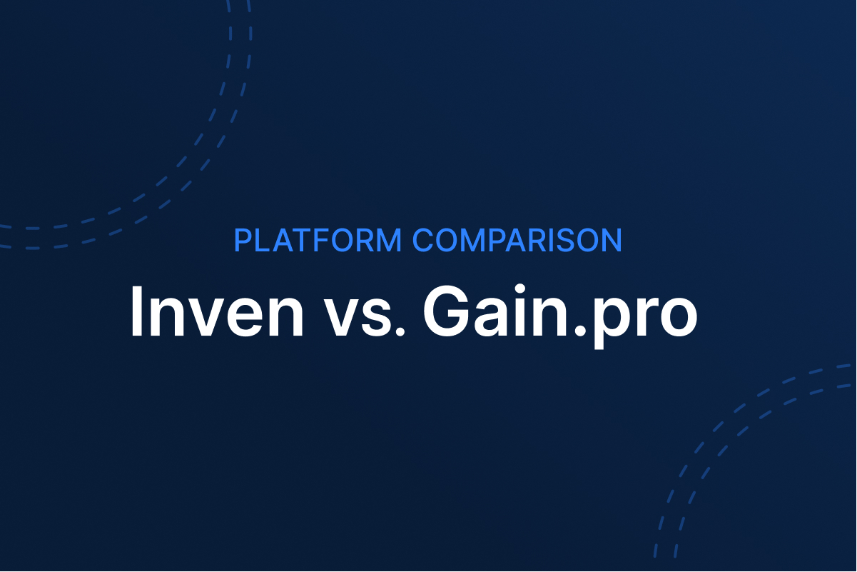 Inven vs. Gain.pro deal sourcing comparison