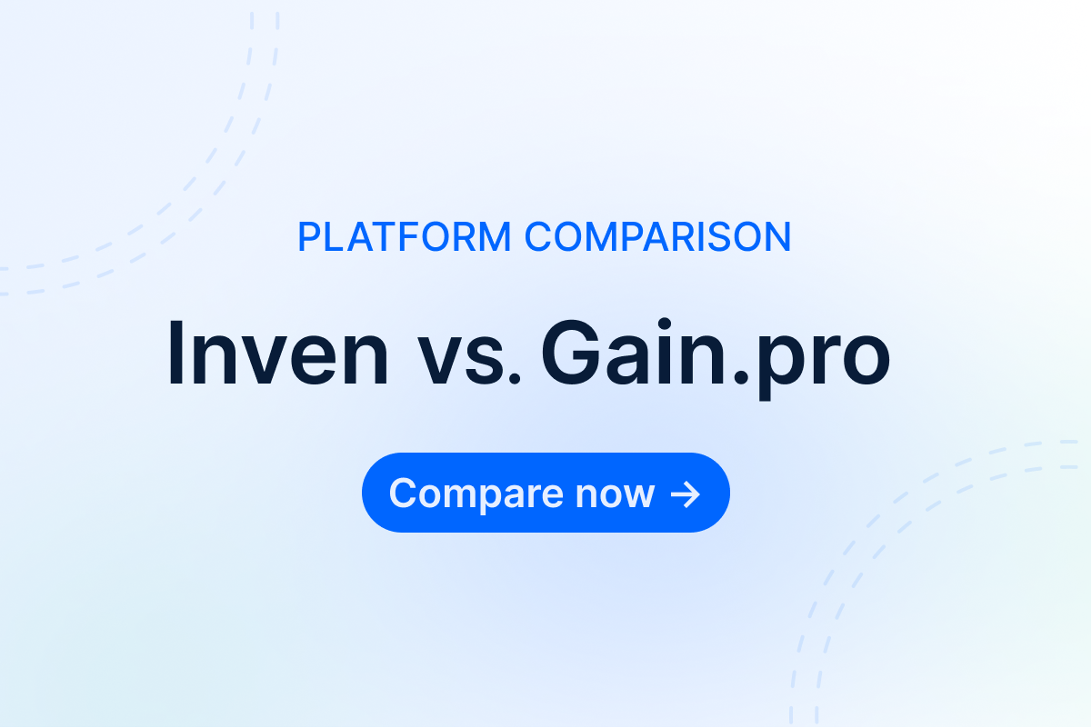 Inven vs. Gain.pro deal sourcing platform comparison