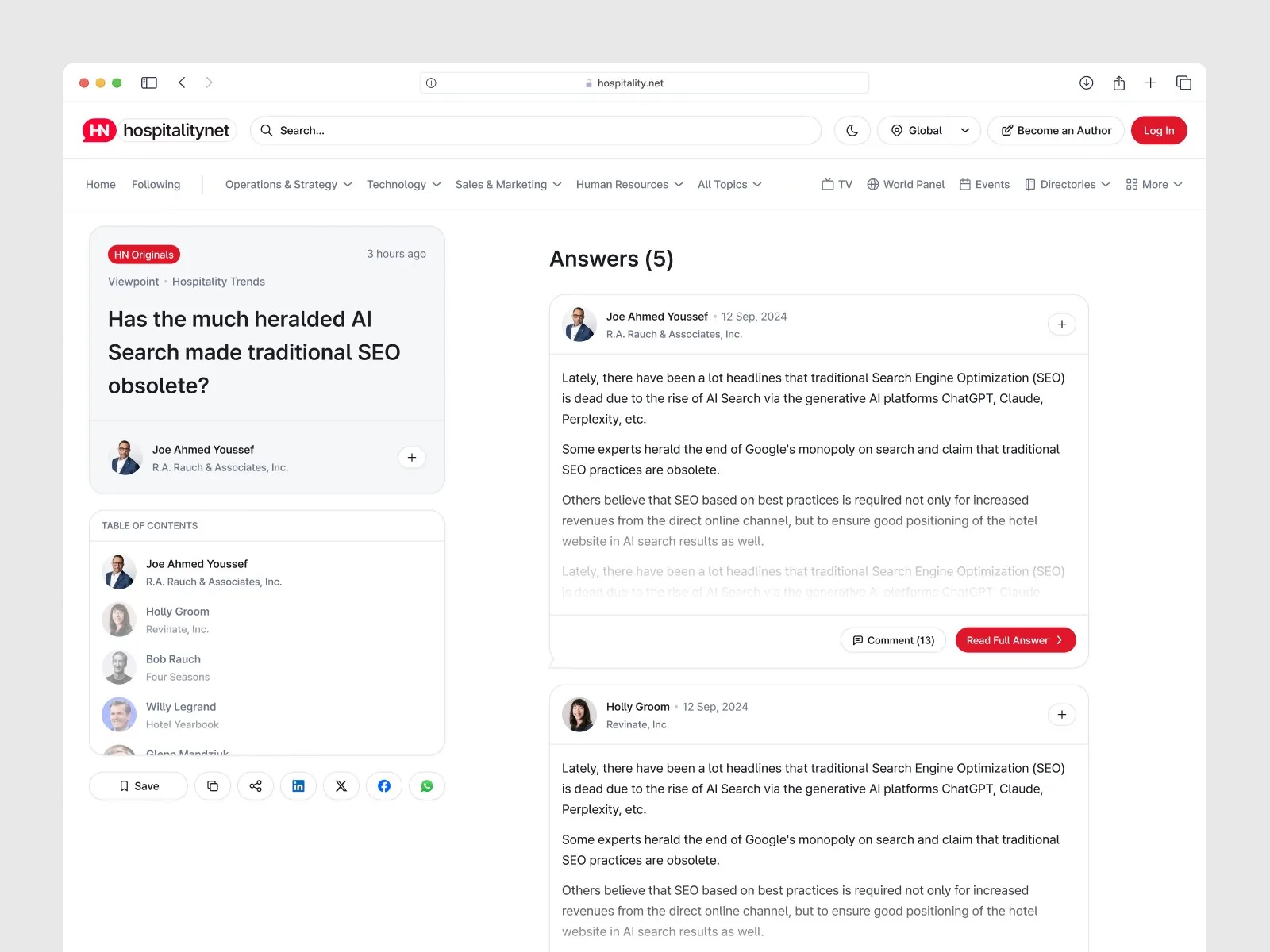 Articles turned into navigation hubs