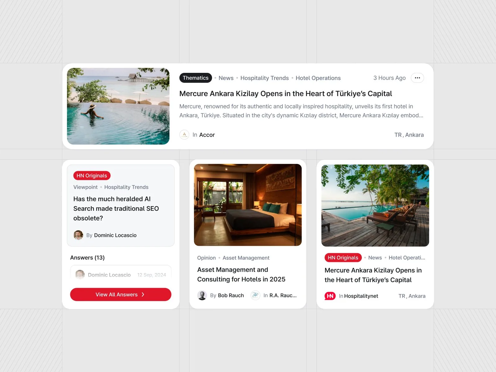 Content cards and a cleaner article feed