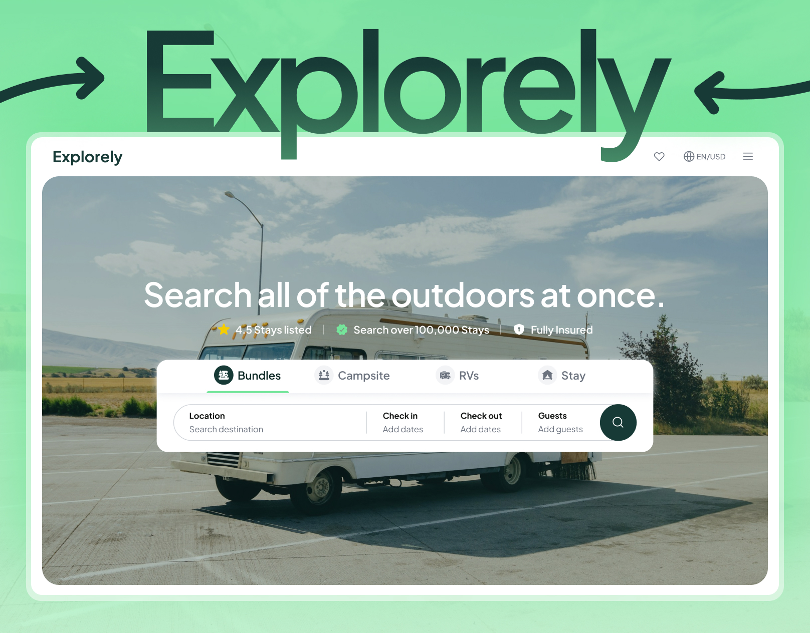 Explorely outdoor travel platform