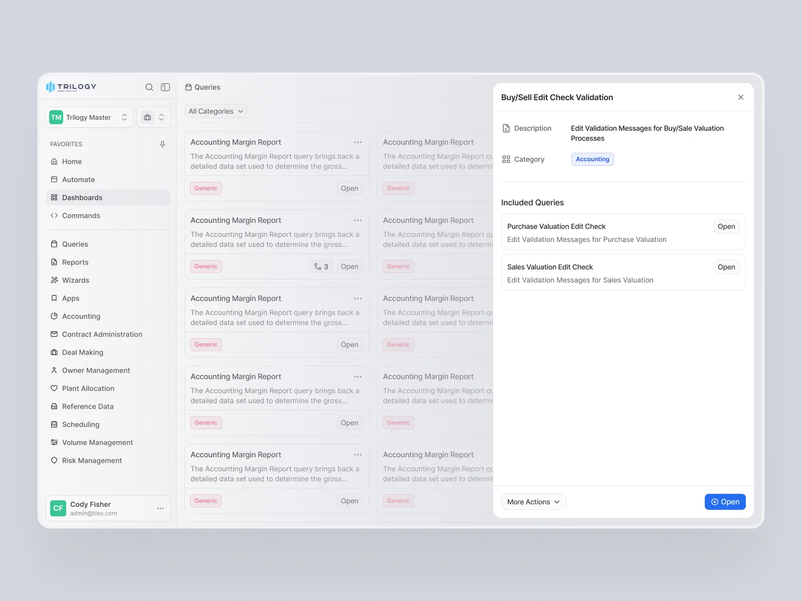 A shared library of saved queries and checks.