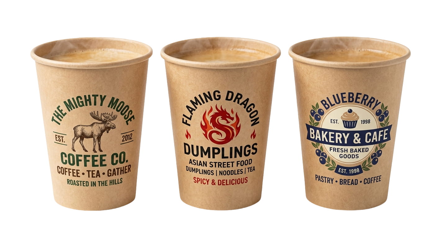 Cups hot paper