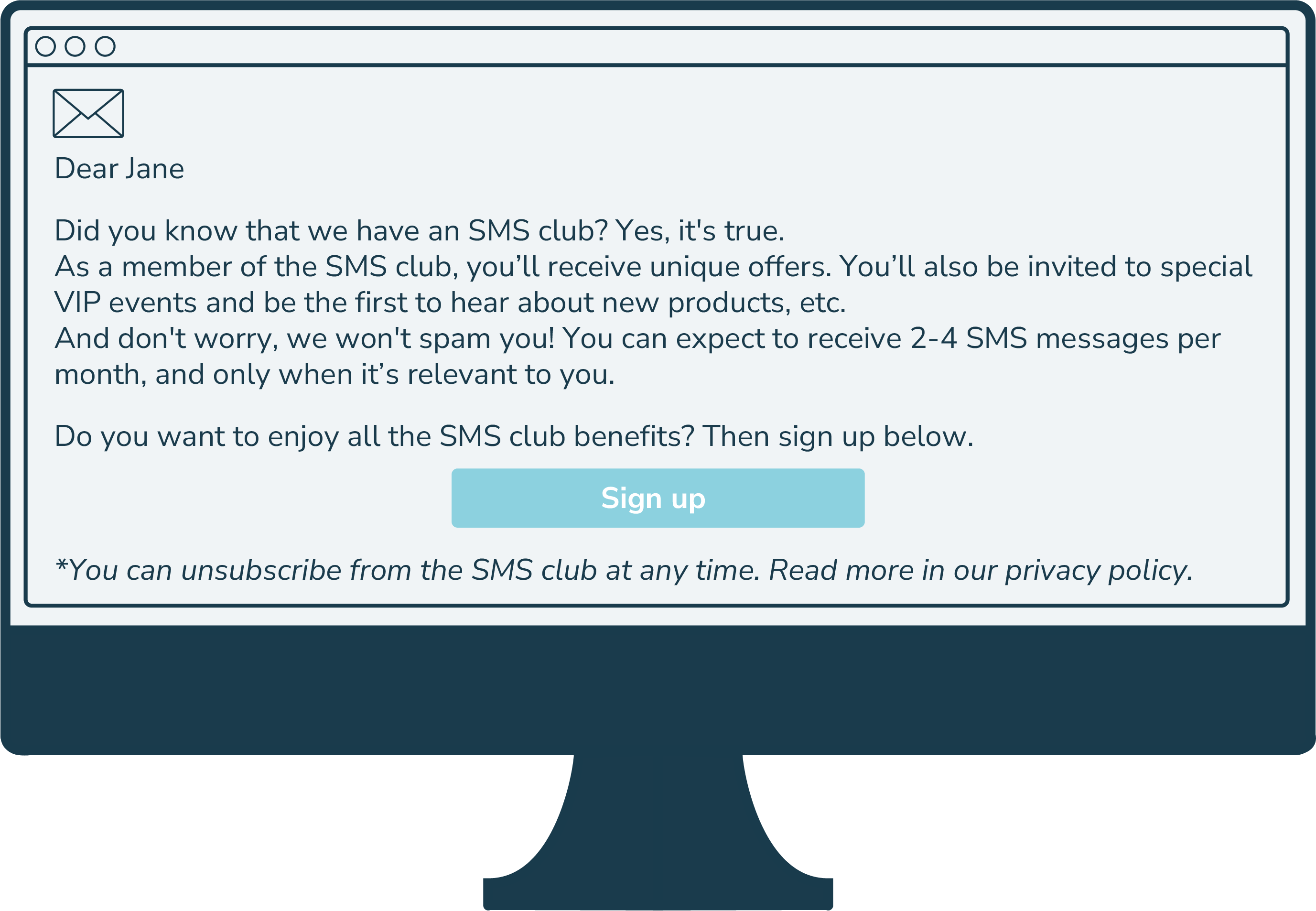 Samle inn SMS-tillatelser via e-posttillatelser