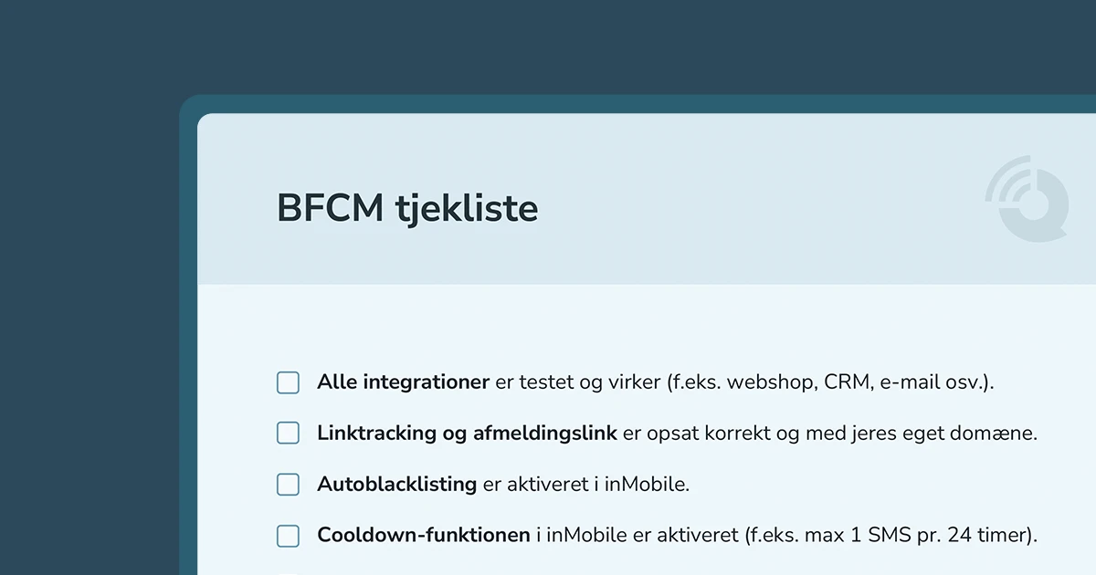 Tjekliste til din SMS-kampagne for Black Friday / Cyber Monday