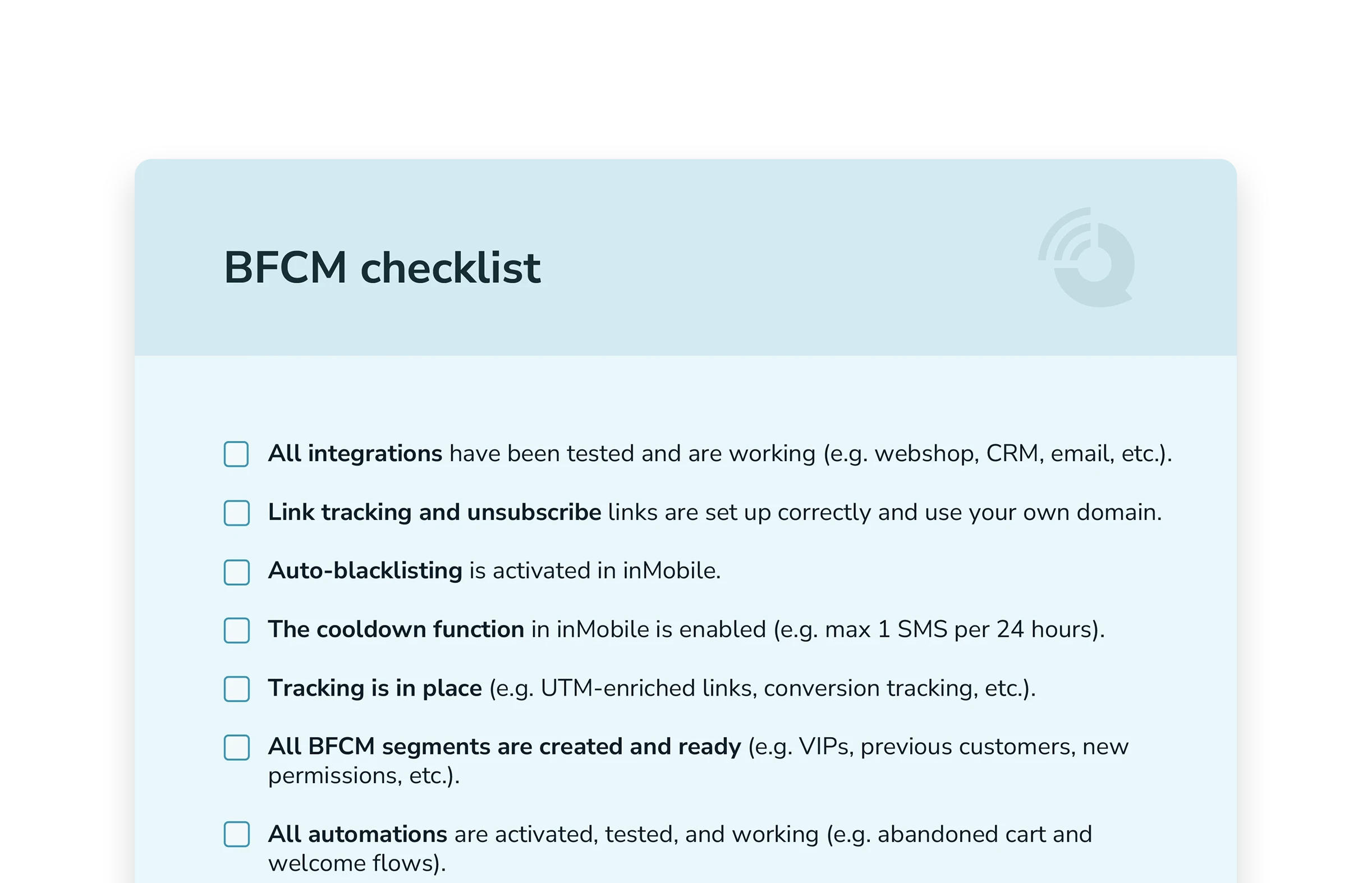 Checklista för din SMS-kampanj för Black Friday / Cyber Monday