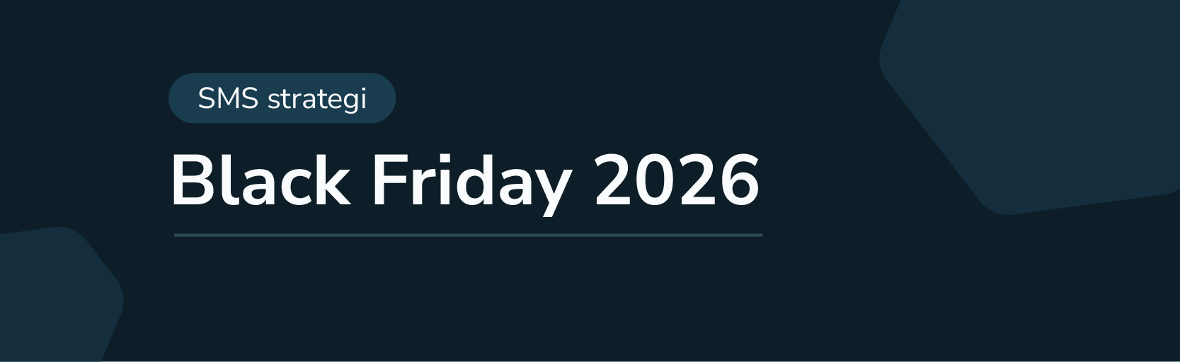 SMS strategi til Black Friday / Cyber Monday 2026