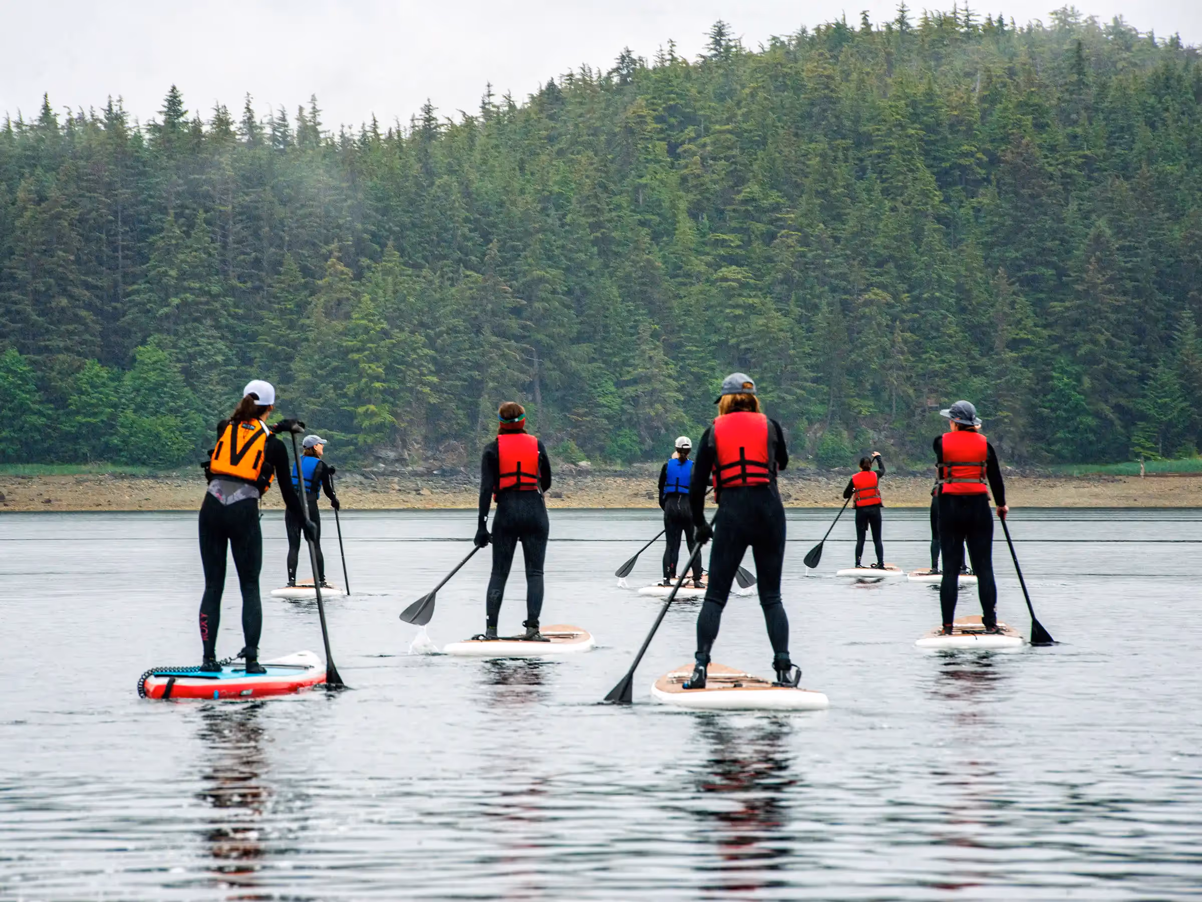 Alaska Wilderness Charters—Women’s Paddleboard Adventure—John Schnell Photography
