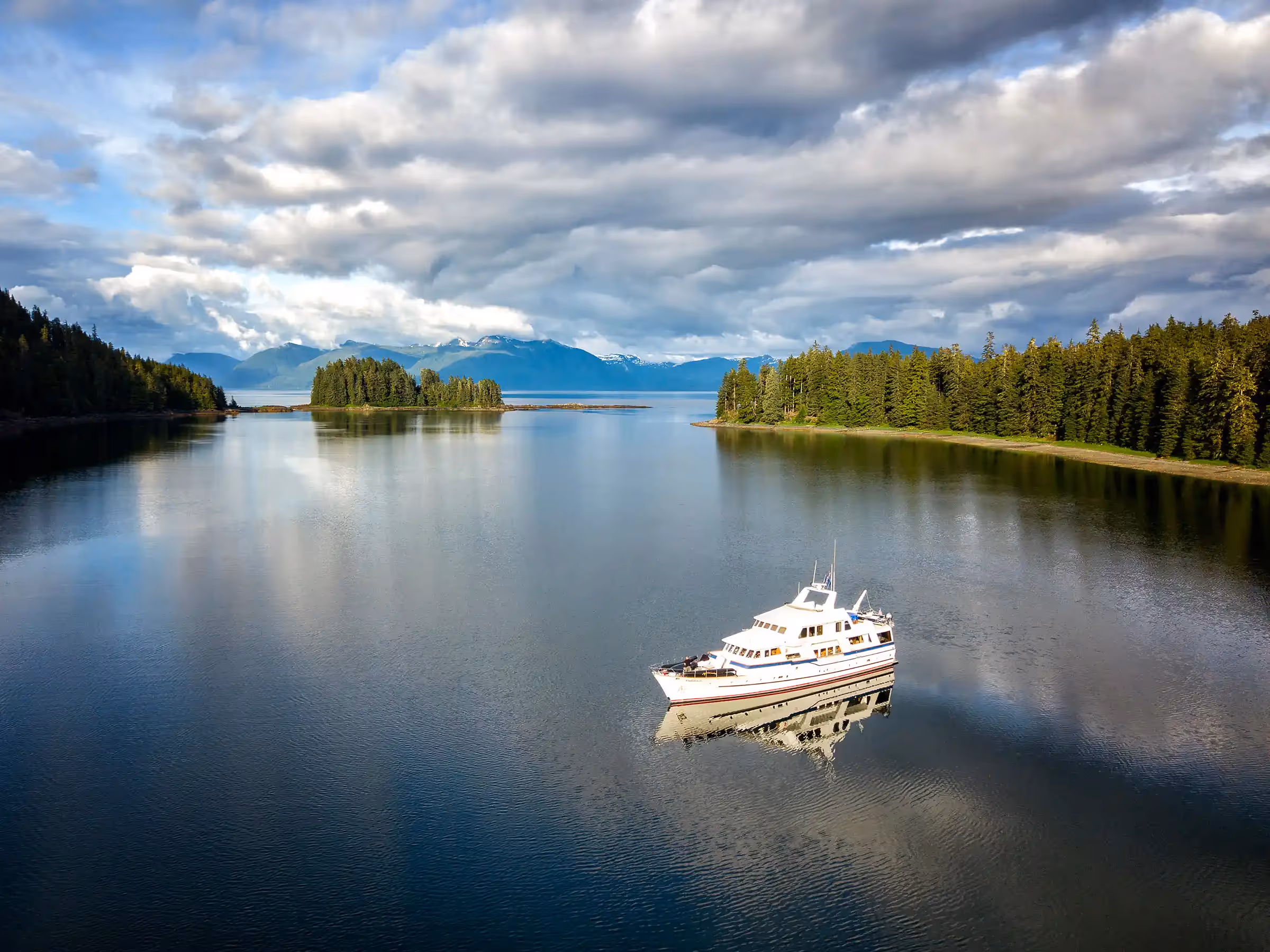 Alaska Aerial Glacier Bear Yacht—John Schnell Photography