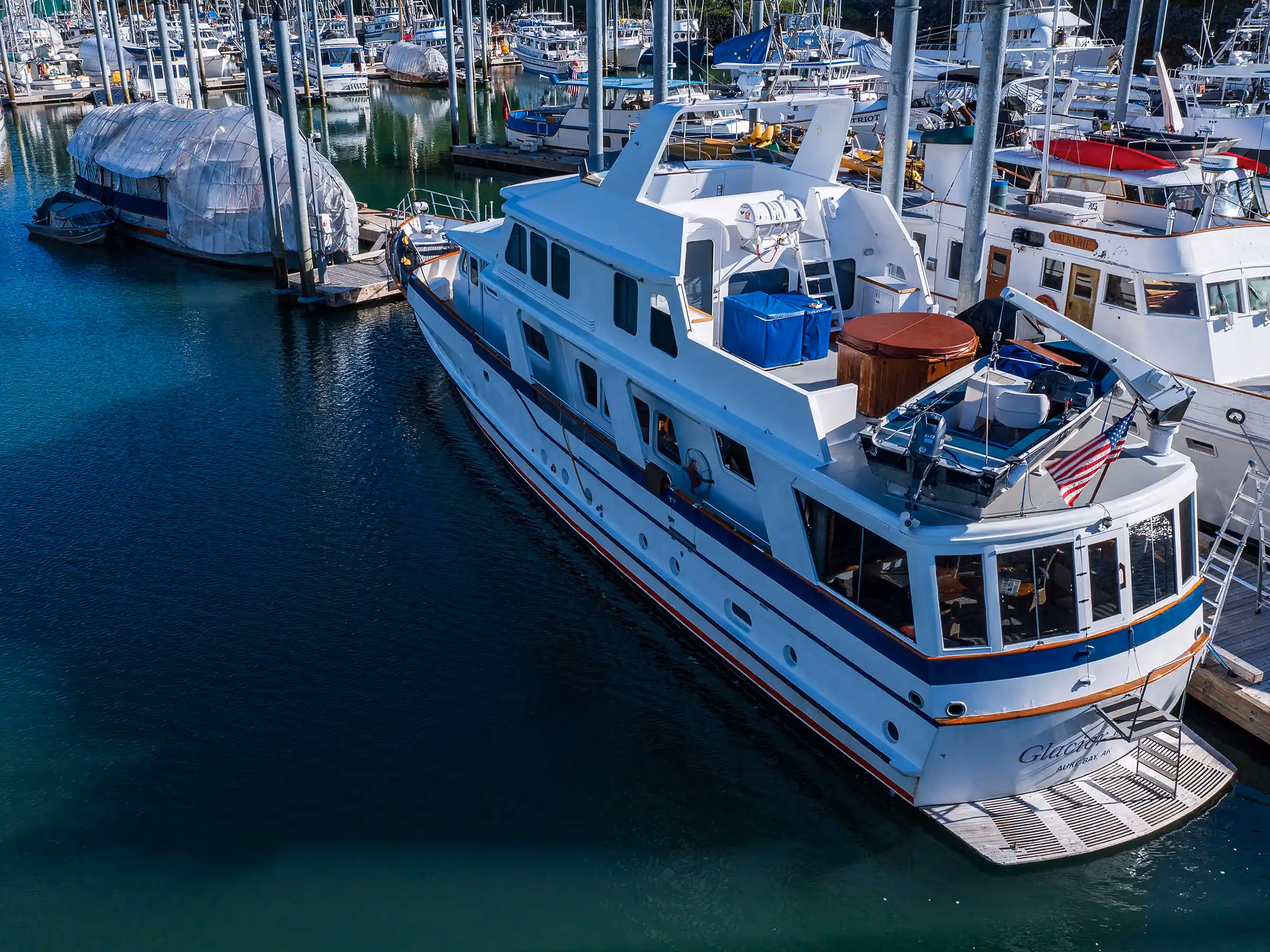 Alaska Aerial Glacier Bear Yacht—John Schnell Photography