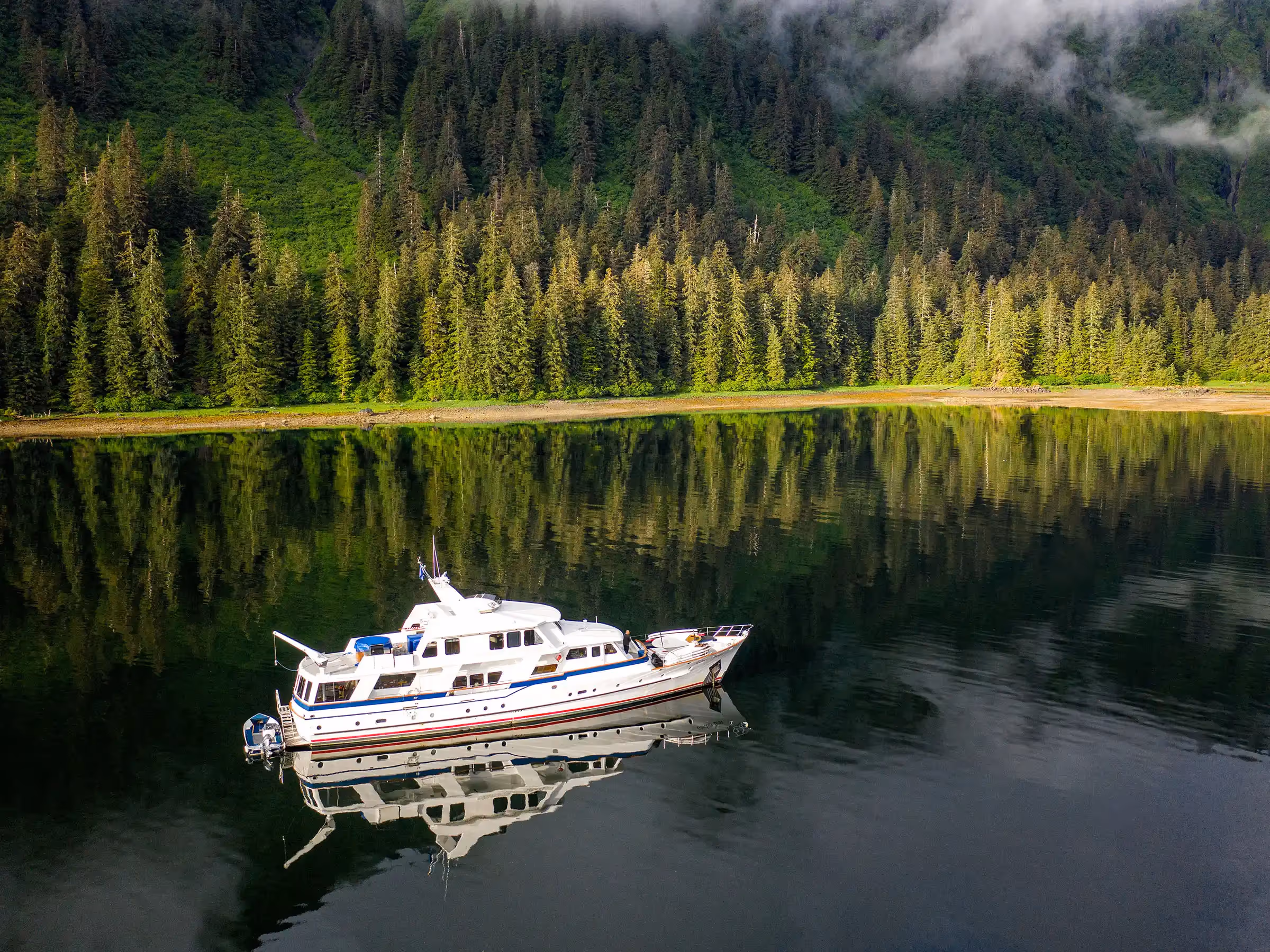 Alaska Aerial Glacier Bear Yacht—John Schnell Photography
