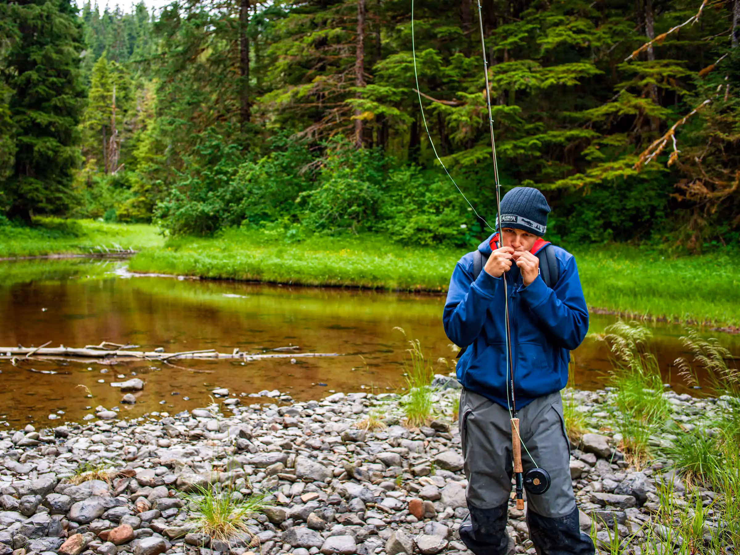 © John Schnell Photography. Alaska Wilderness Charters—Fly Fishing.