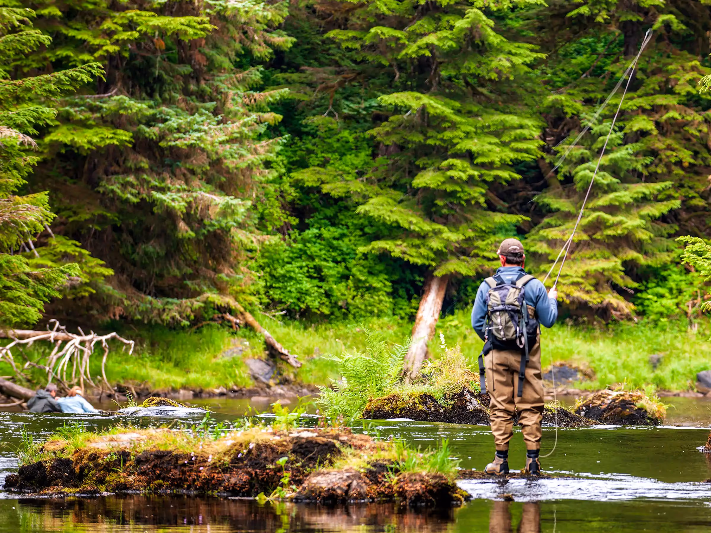 © John Schnell Photography. Alaska Wilderness Charters—Fly Fishing.