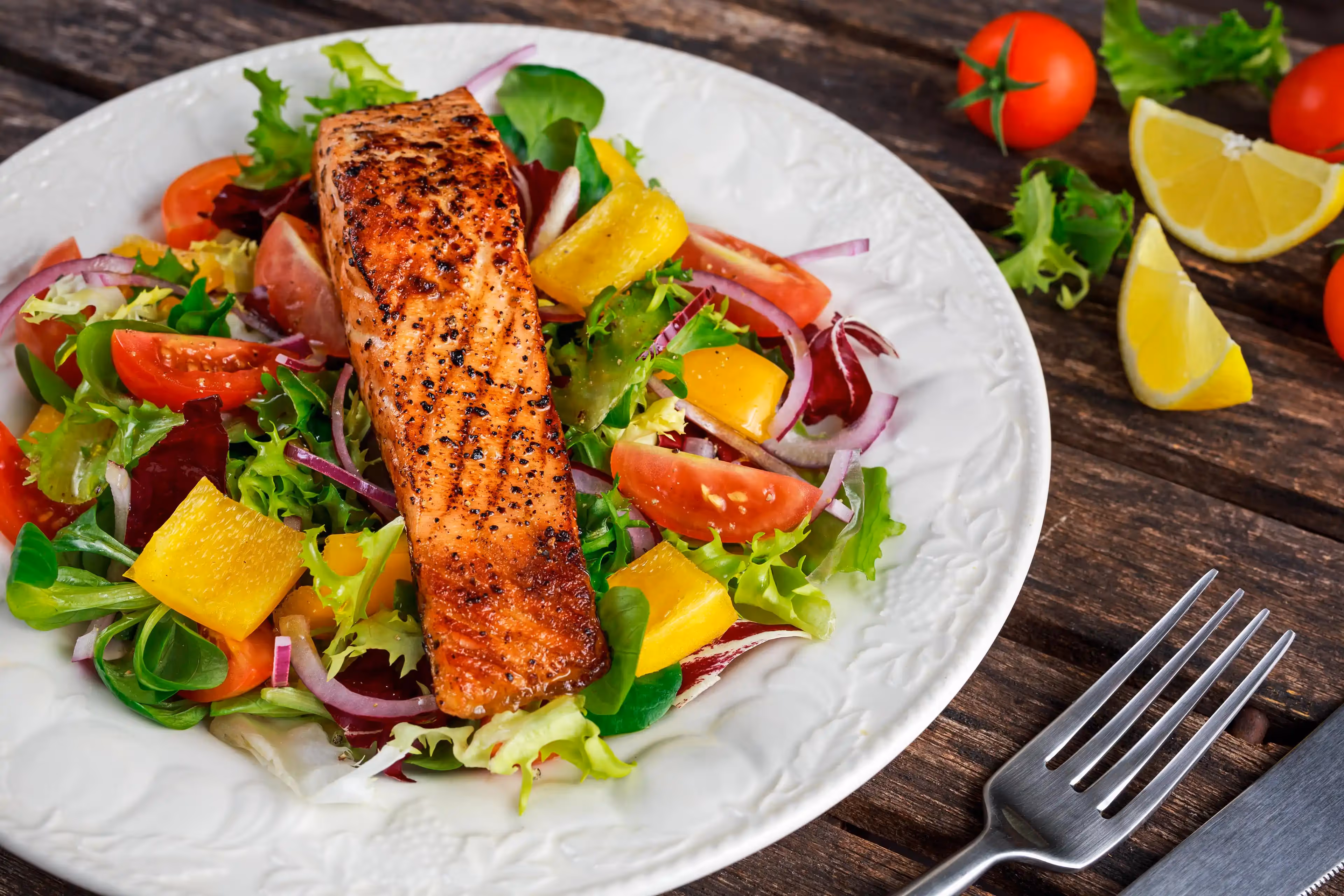 Savor the fresh, flaky goodness of our king salmon, seasoned and grilled to perfection, showcasing the best of Alaska’s seafood bounty.