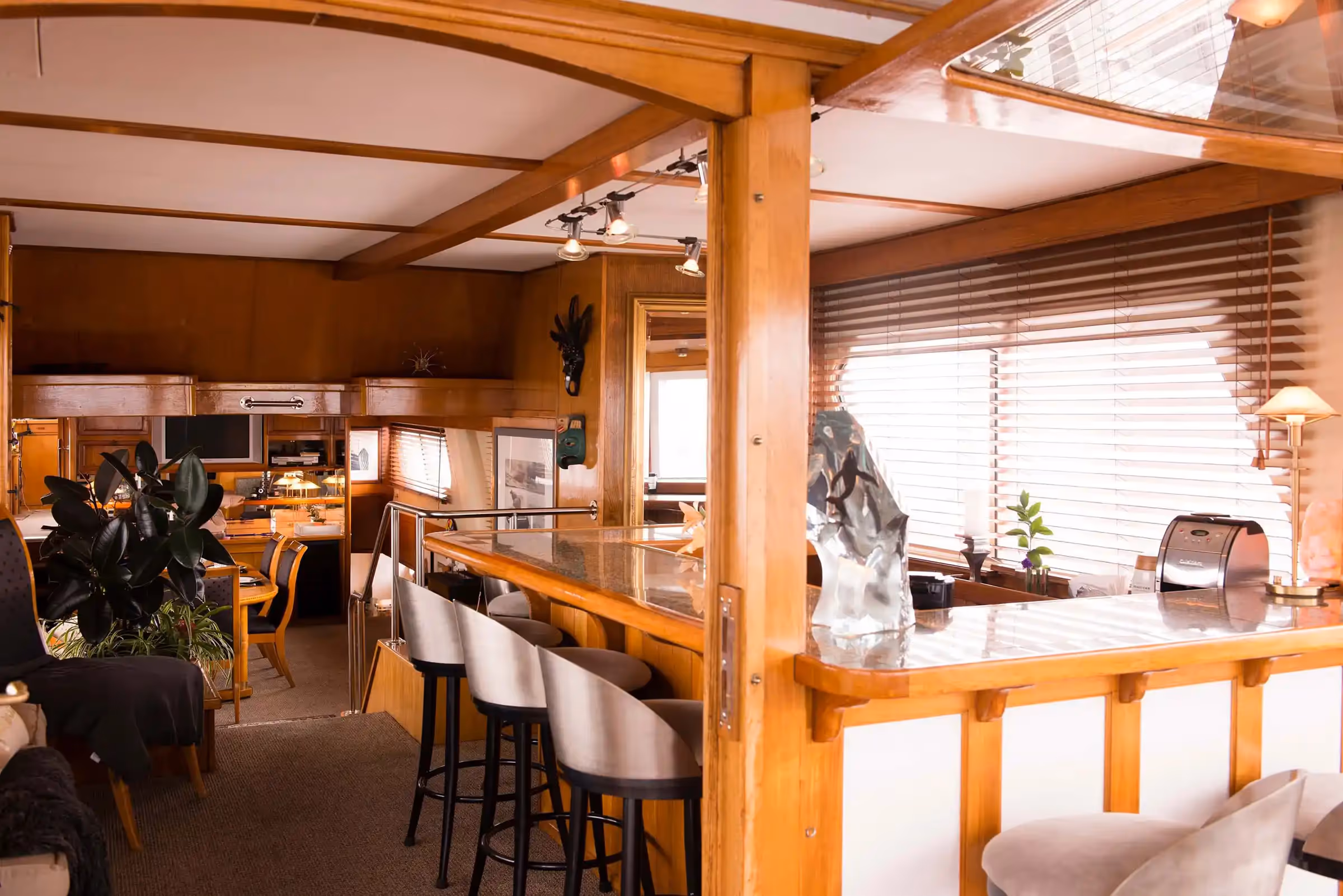 The Glacier Bear interior offers a luxurious and comfortable experience