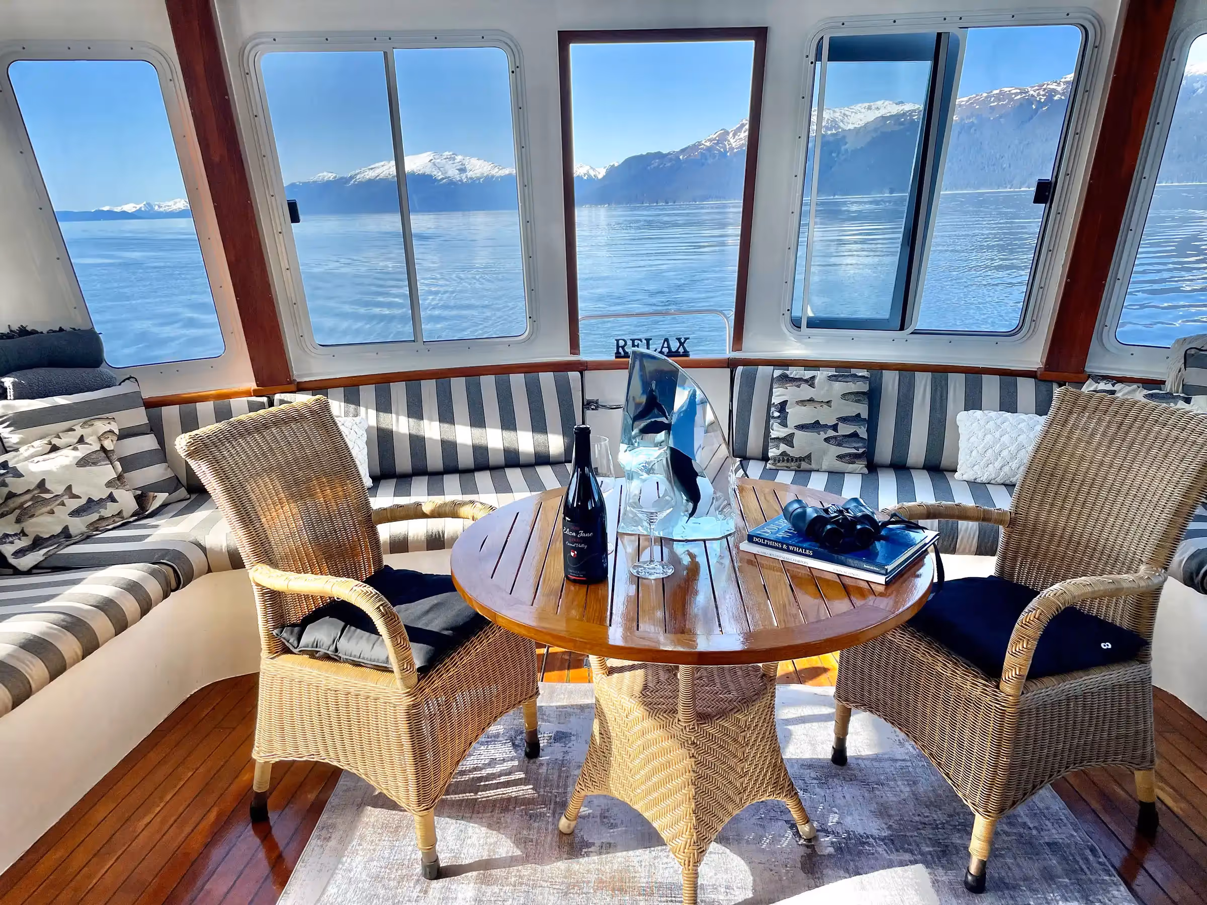 The Glacier Bear interior offers a luxurious and comfortable experience