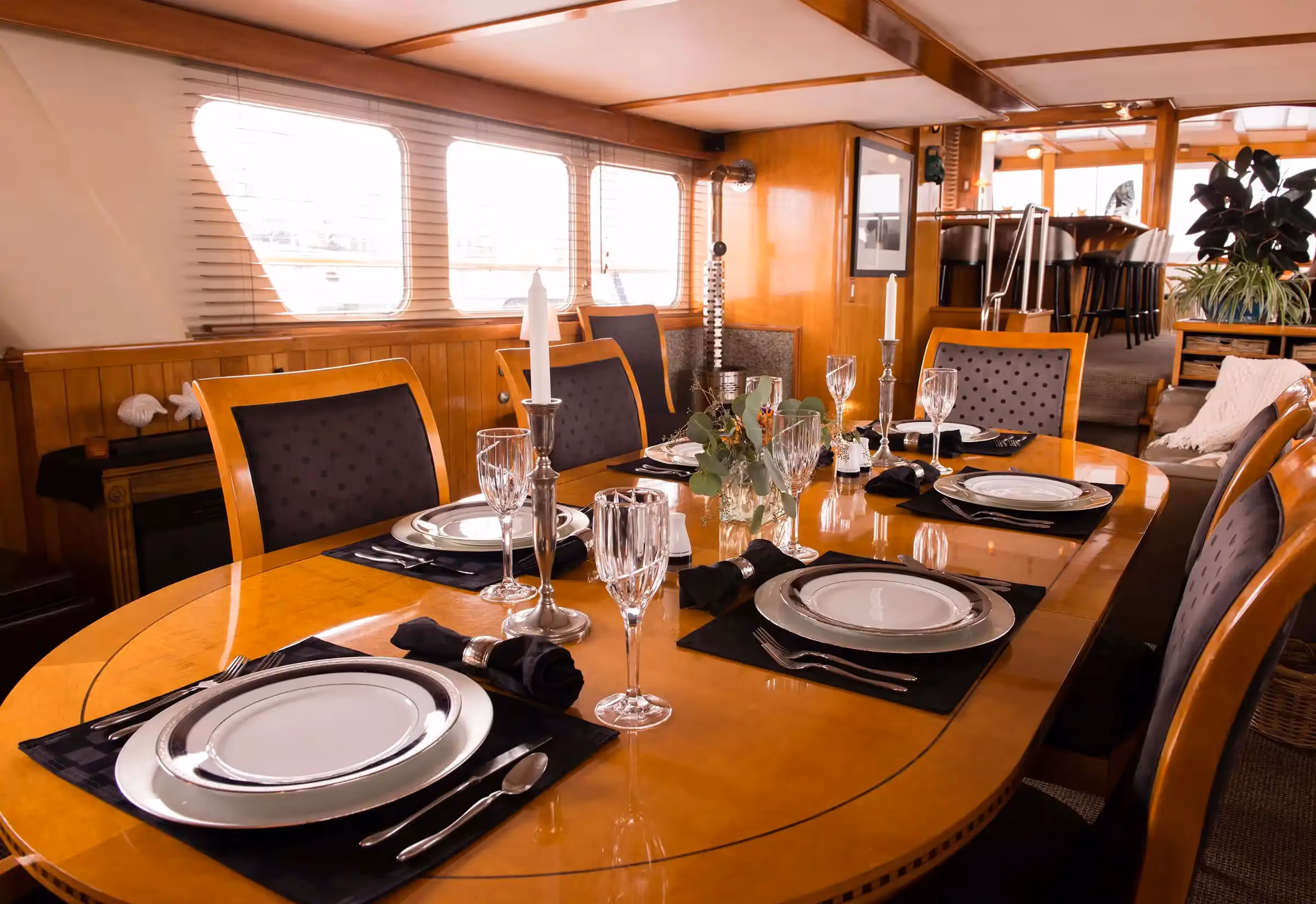 The Glacier Bear interior offers a luxurious and comfortable experience