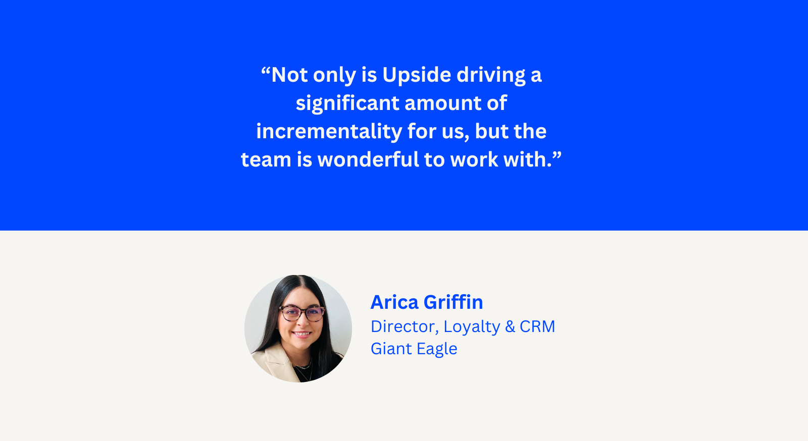 Giant Eagle and Upside