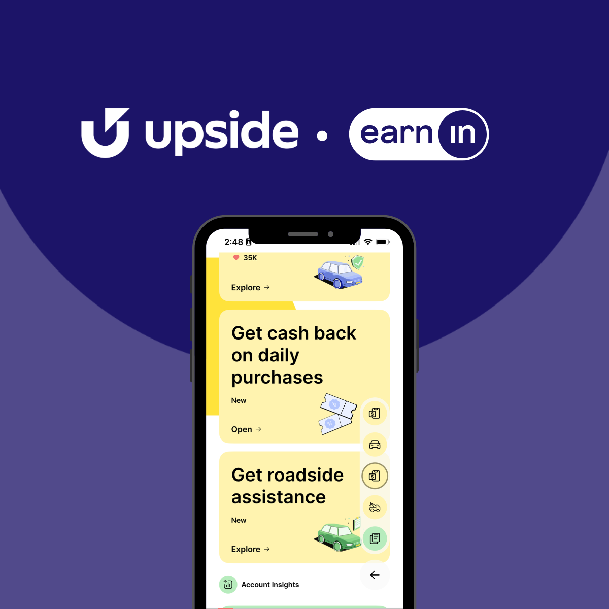 EarnIn partners with Upside to expand access to everyday cash back