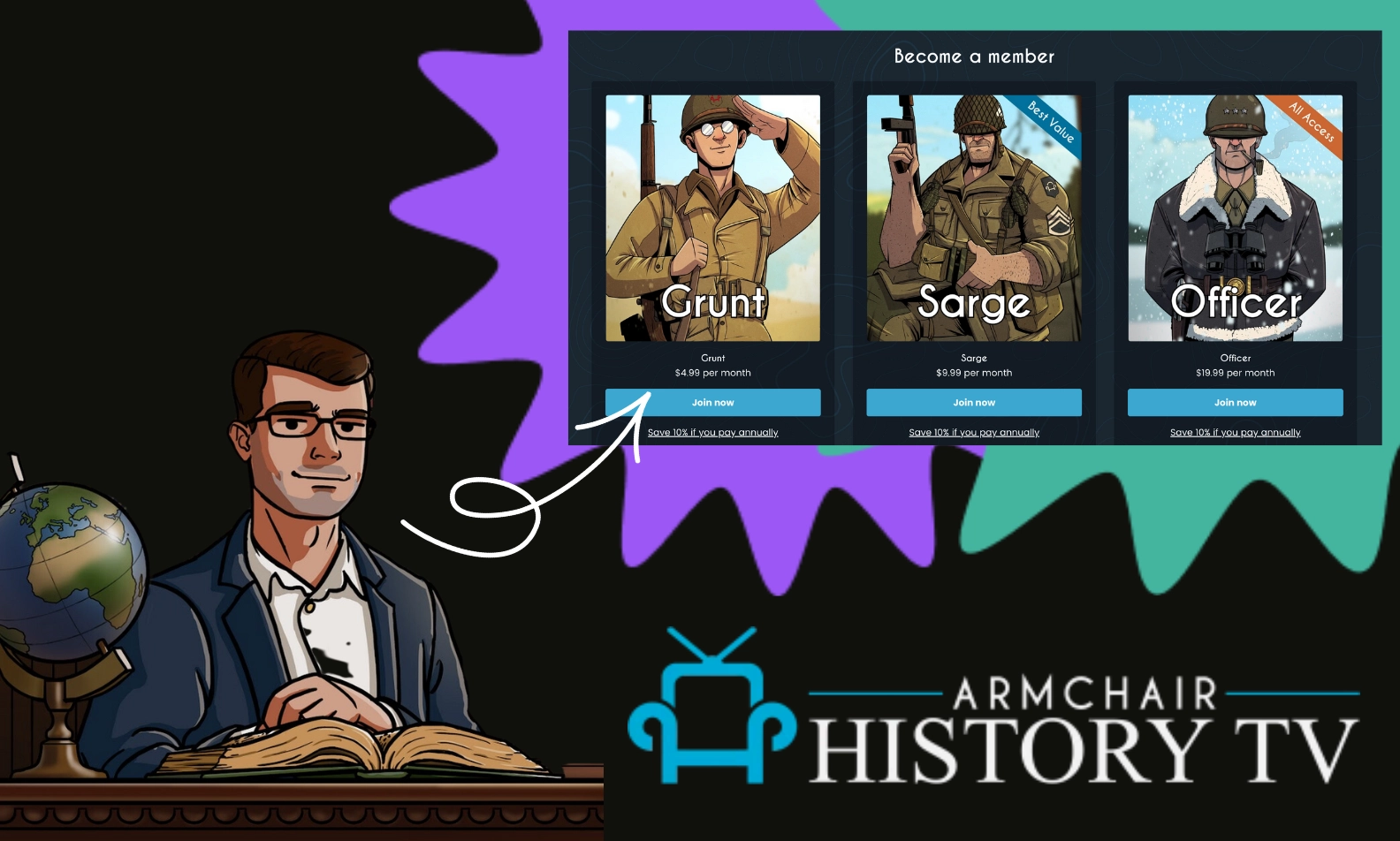 Armchair historian merch