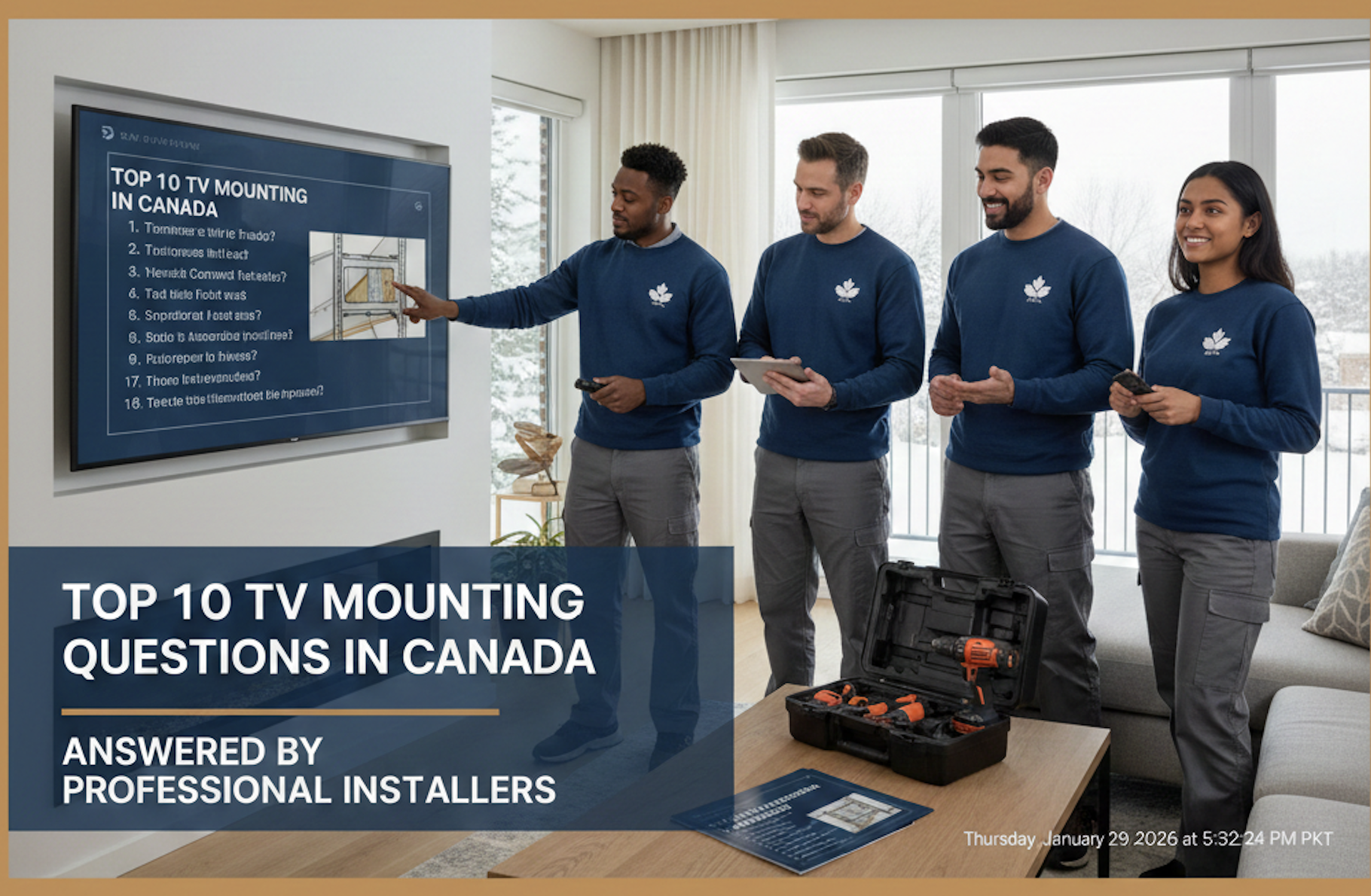 Top 10 TV Mounting Questions in Canada Answered by Professional Installers
