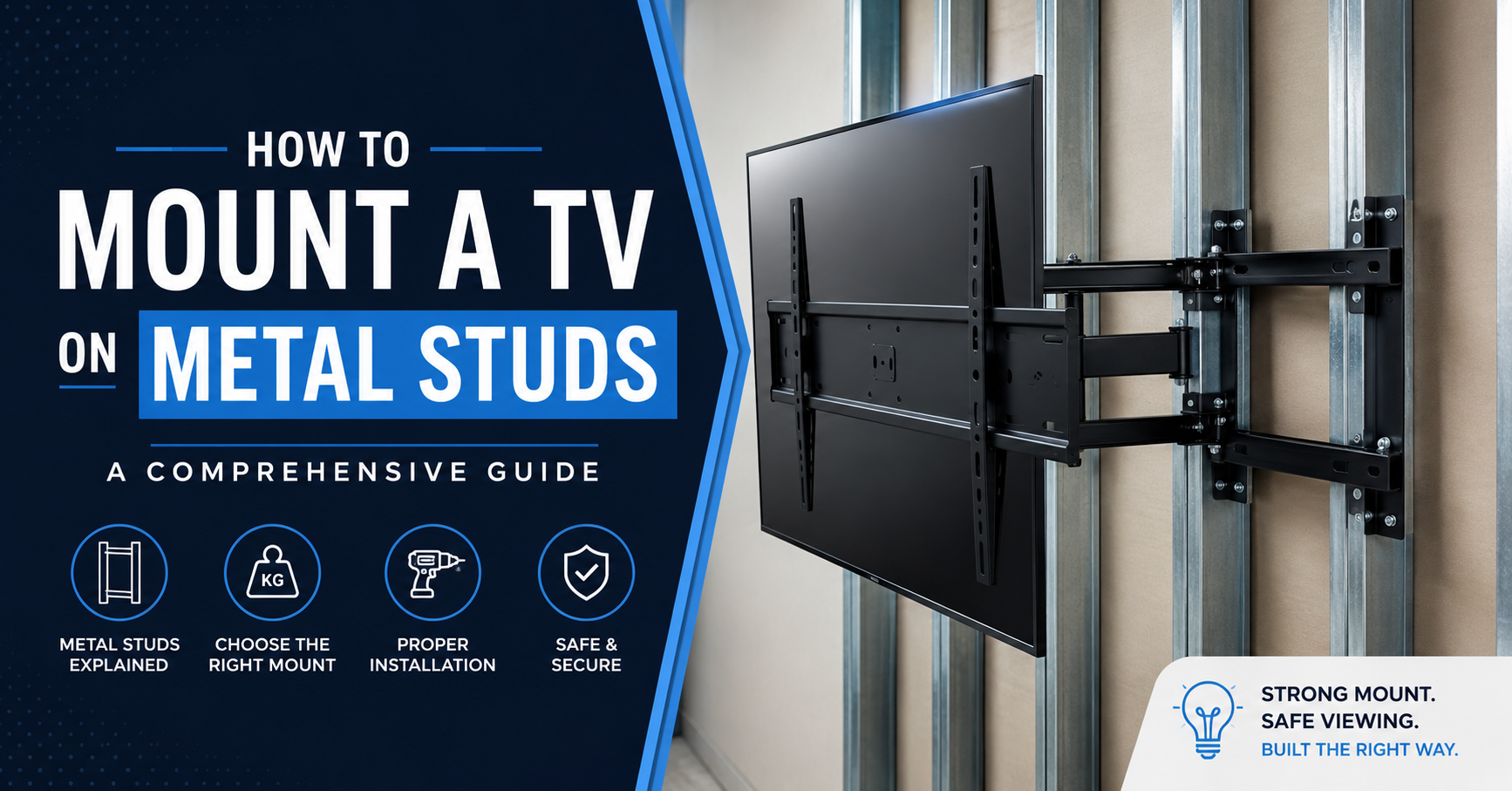 How to Mount a TV on Metal Studs: A Comprehensive Guide
