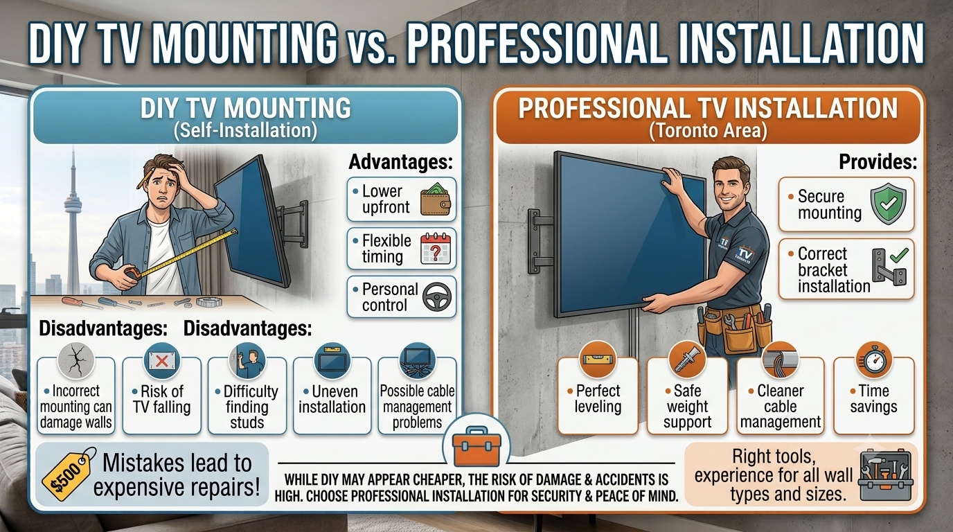 DIY TV Mounting vs Professional Installation