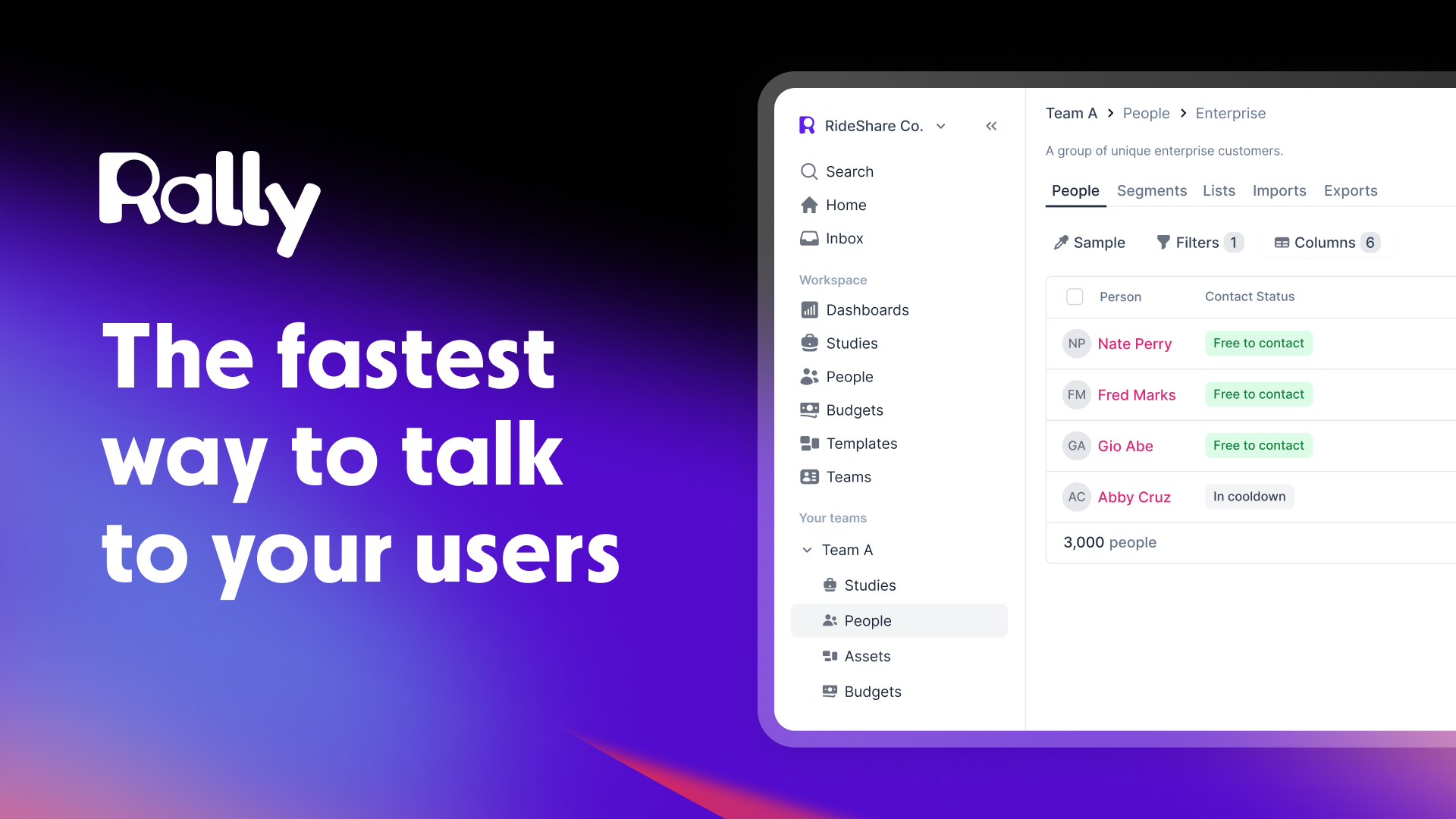 Rally UXR The fastest way to talk to your users logo