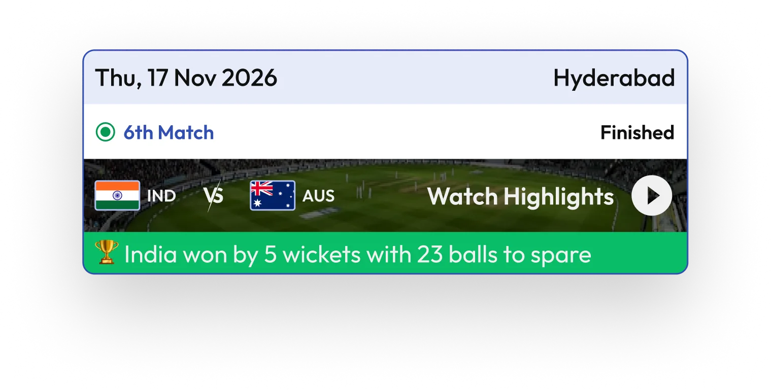 Cricket Pulse Live Feature