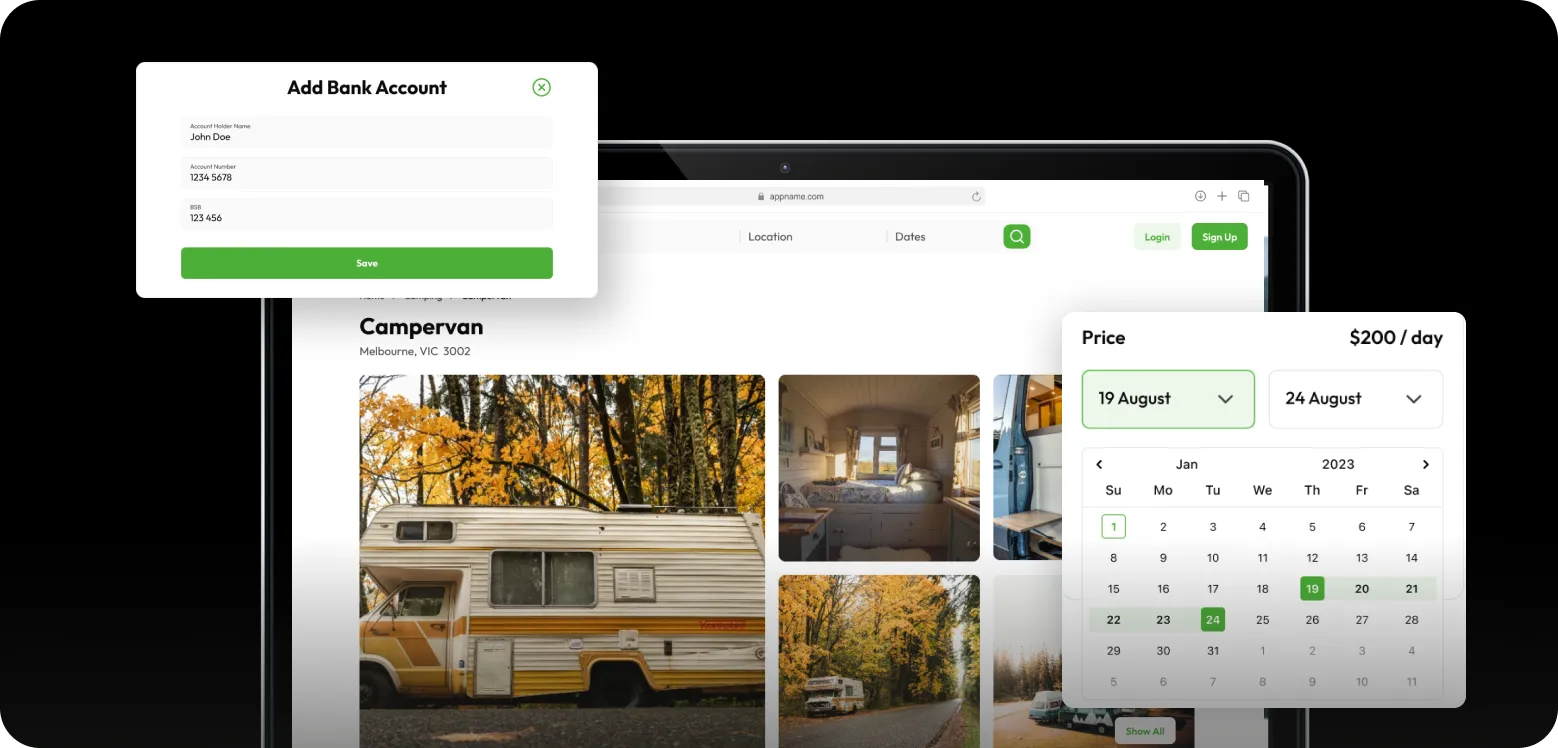 Add bank account and prize details 