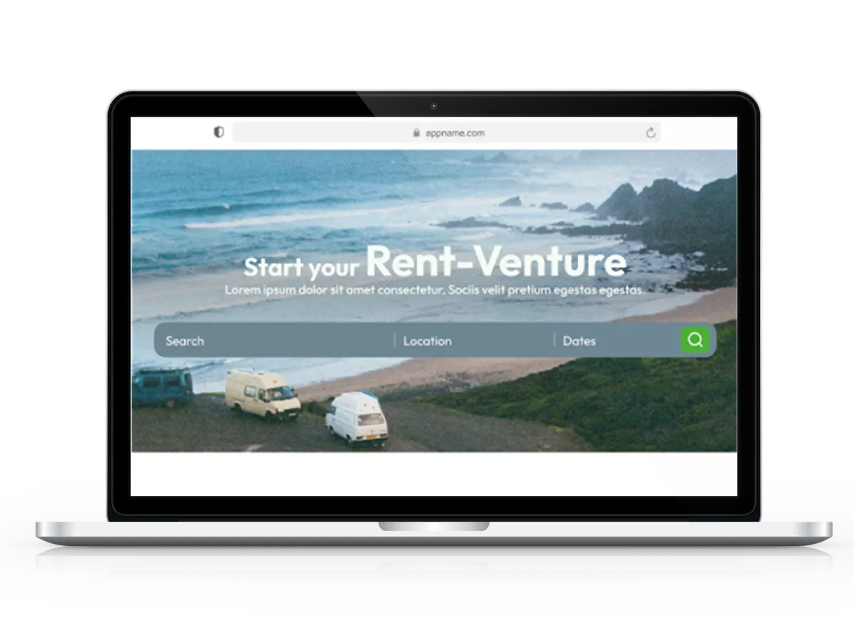 Search filter with location and date