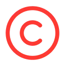 Copyright symbol icon