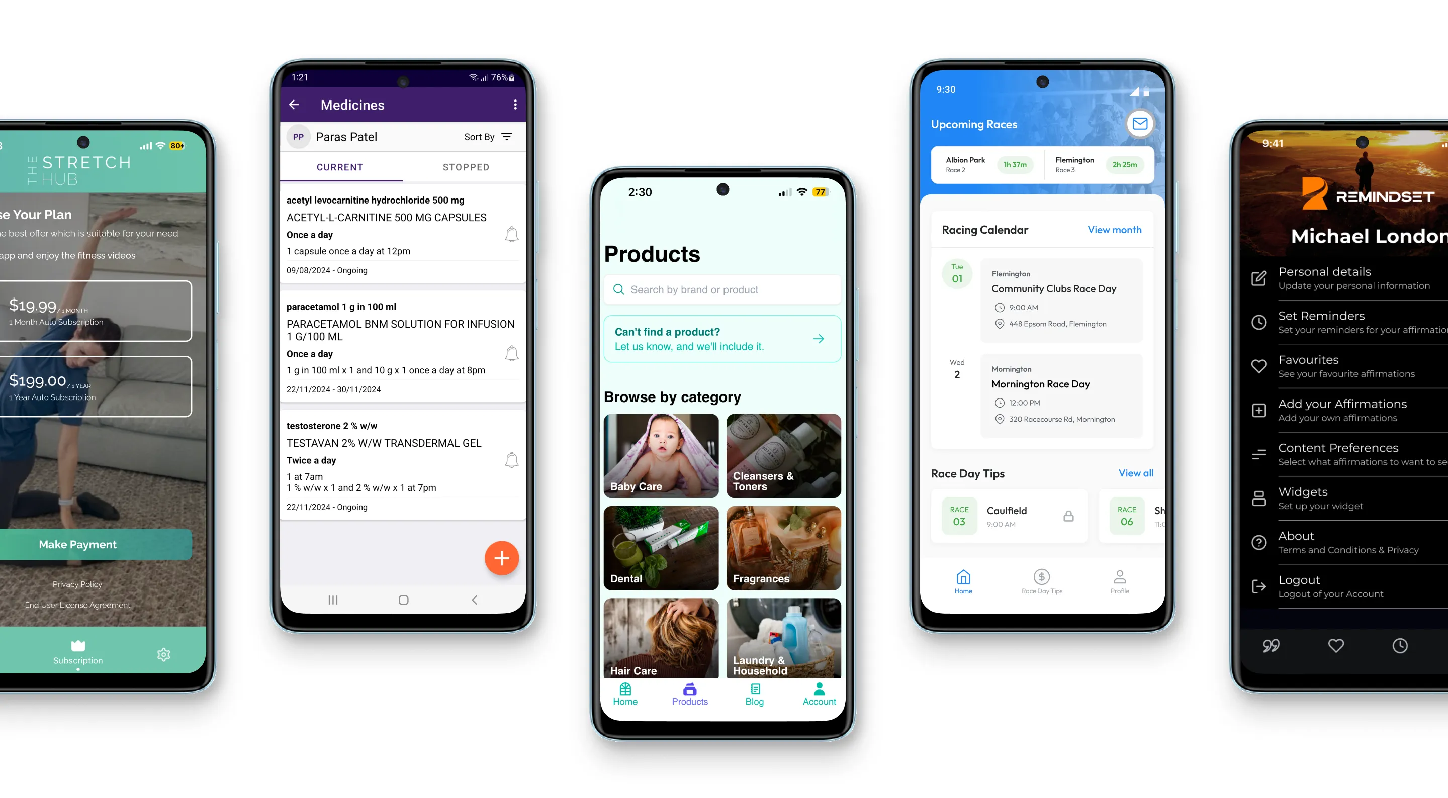 Android app UI showcasing user-friendly design features